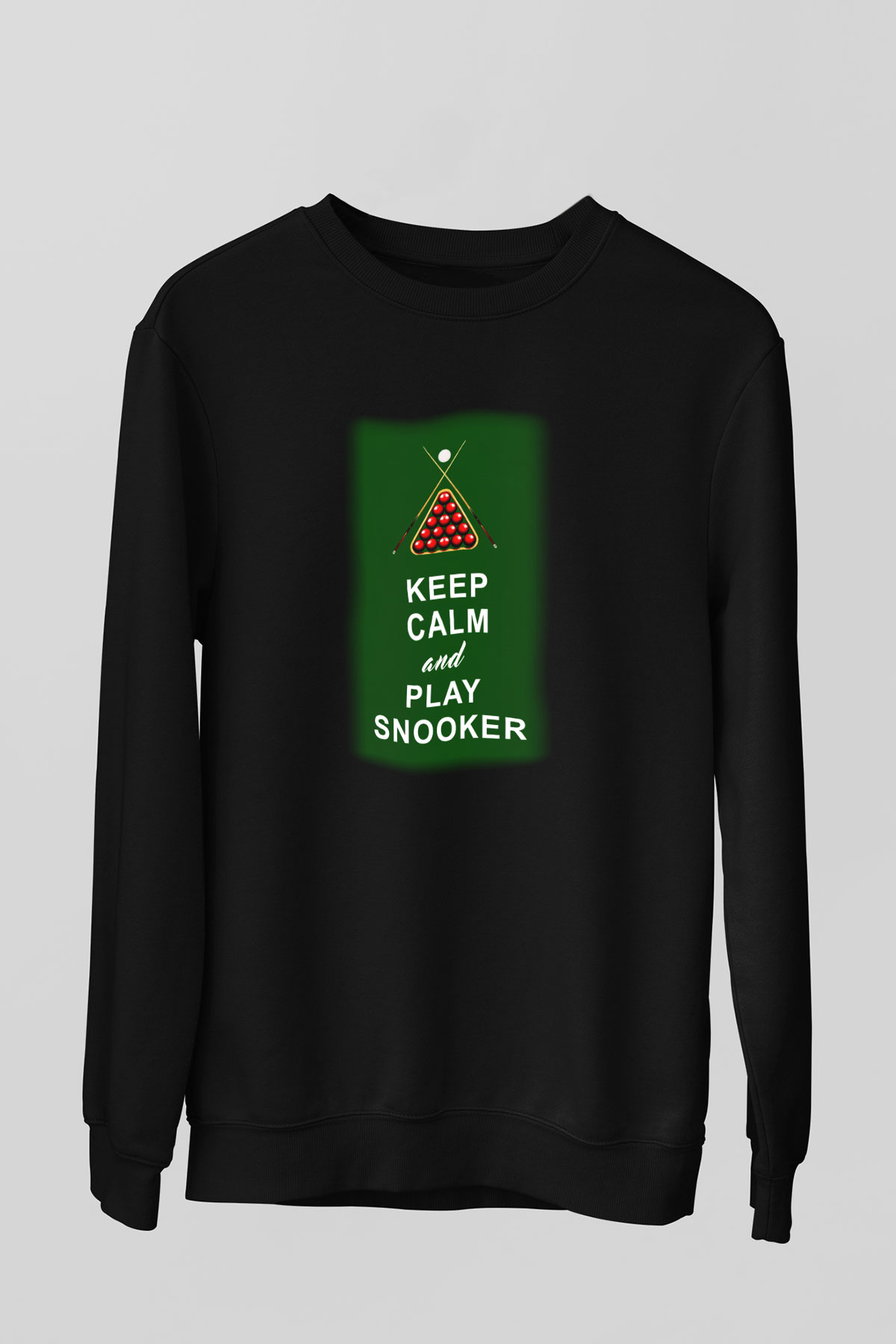 Bilardo Siyah Unisex Sweatshirt