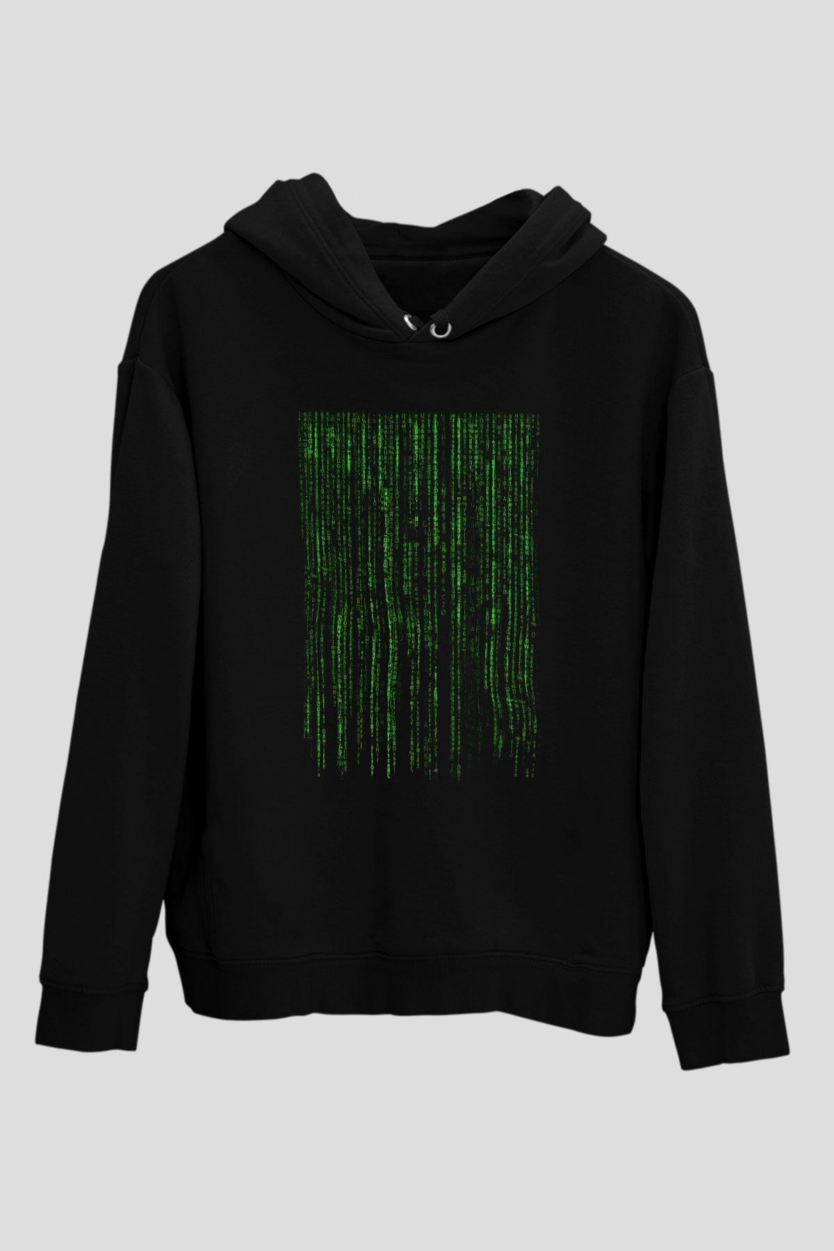 Bilgisayar programcısı Siyah Unisex Kapşonlu Sweatshirt