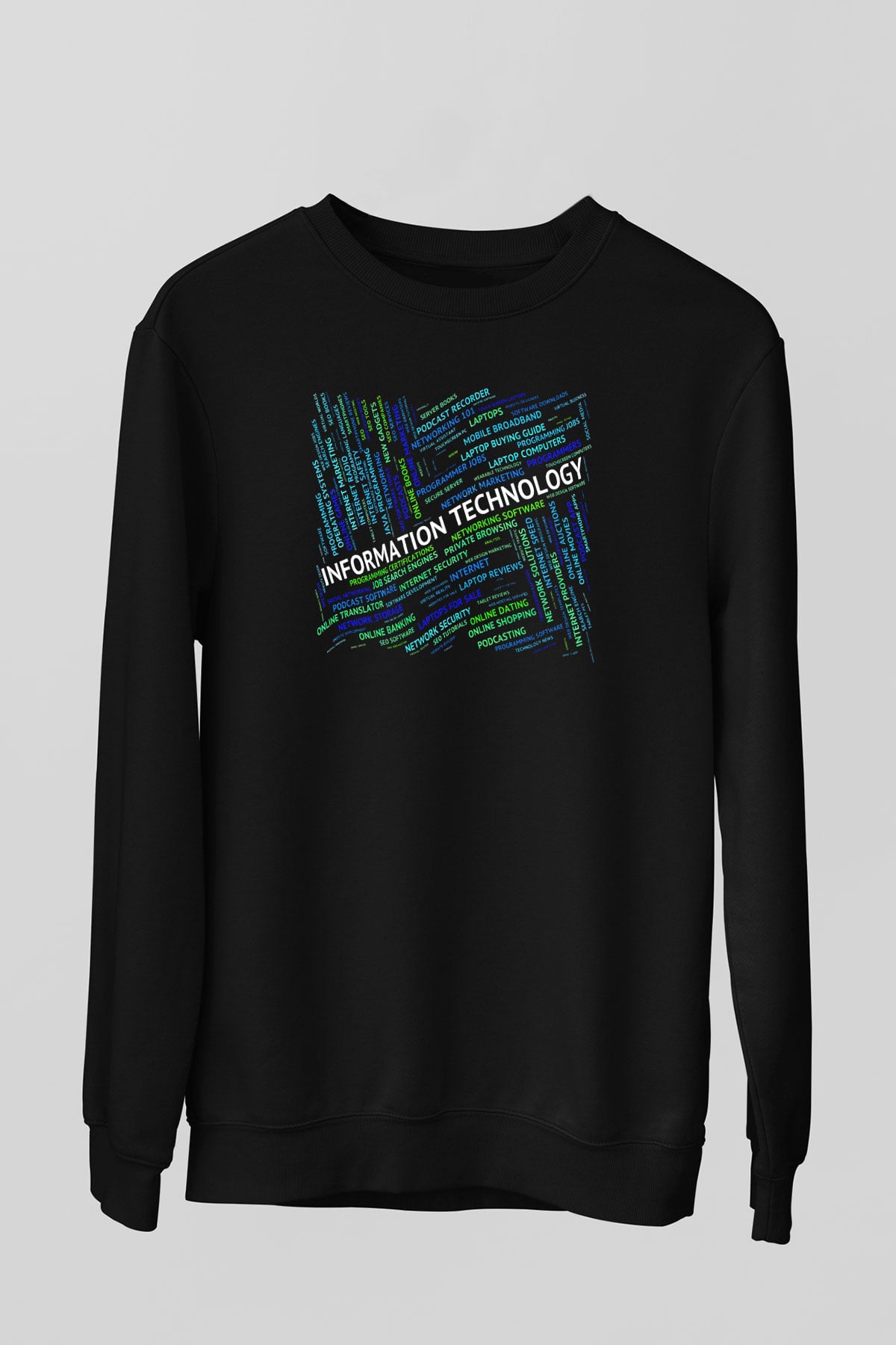 Bilgisayar programcısı Siyah Unisex Sweatshirt