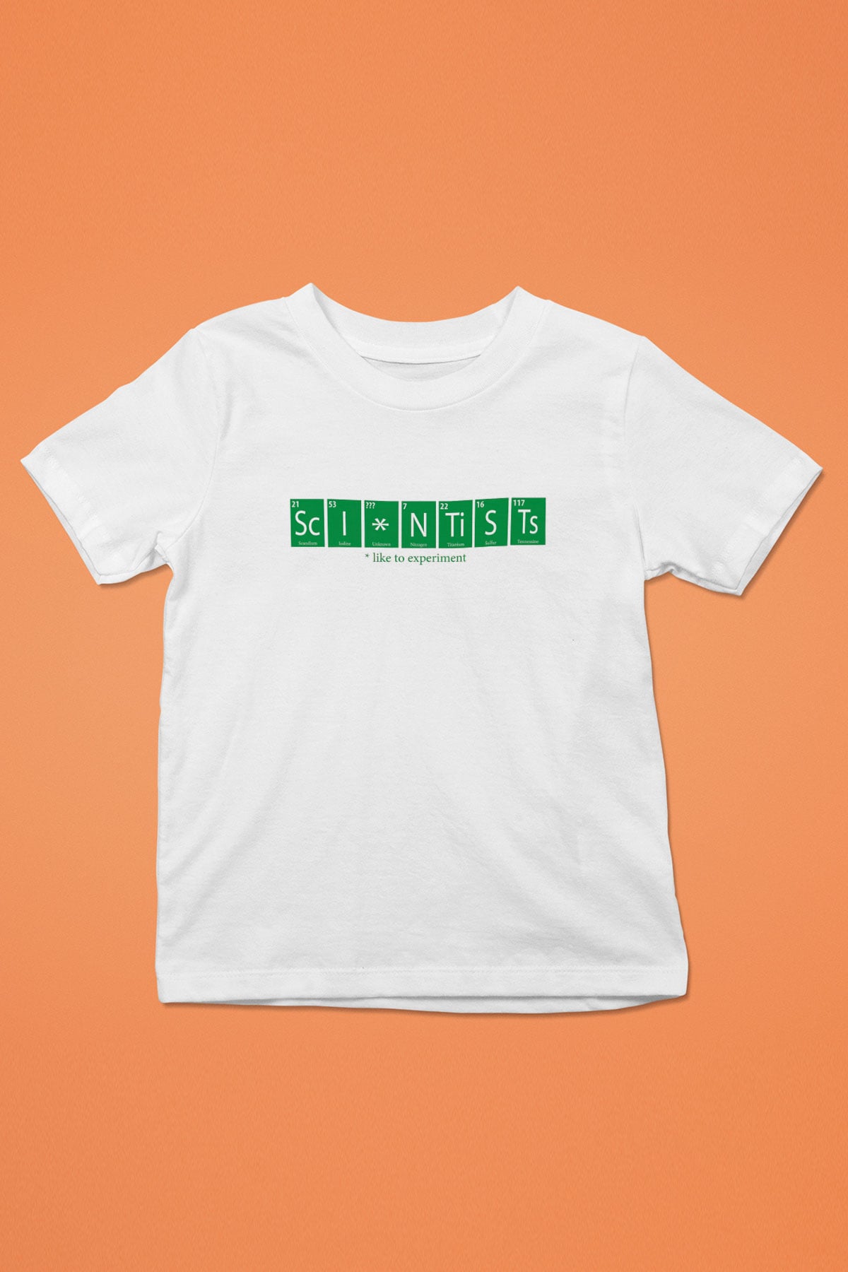 Bilimadamı Beyaz Unisex Çocuk Tişört