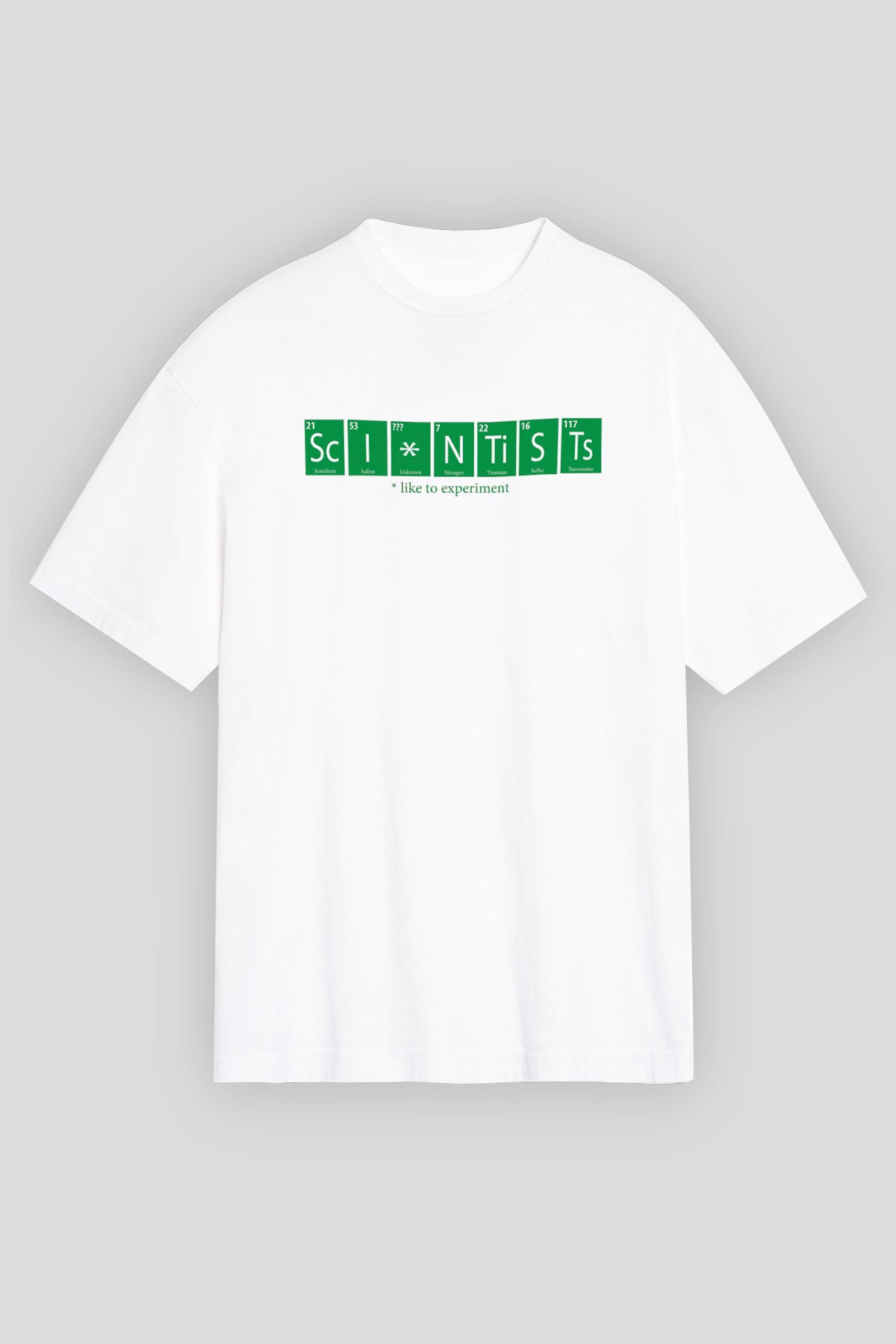 Bilimadamı Beyaz Unisex Tişört T-Shirt - TişörtFabrikası