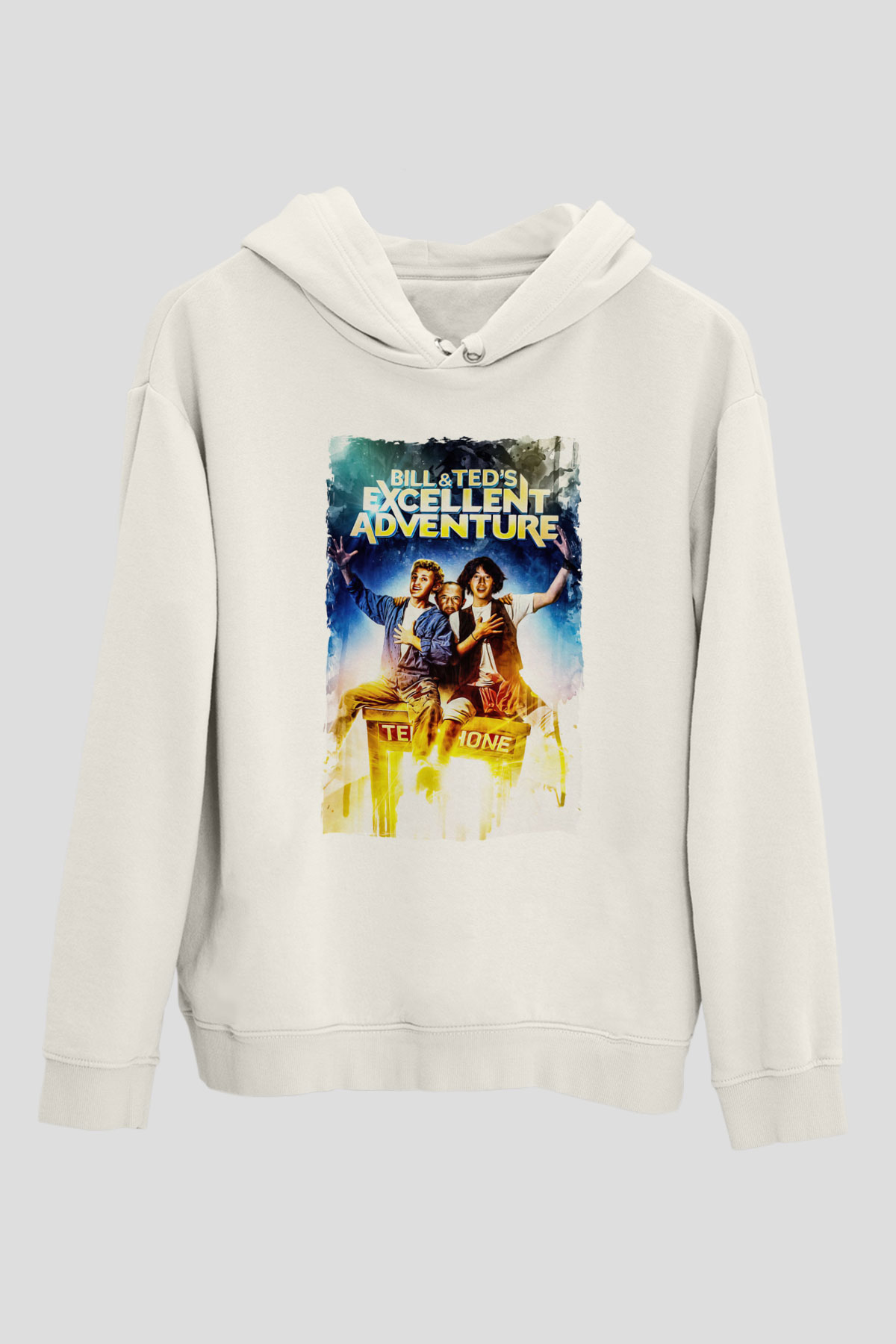 Bill and Ted's Excellent Adventure Beyaz Unisex Hoodie