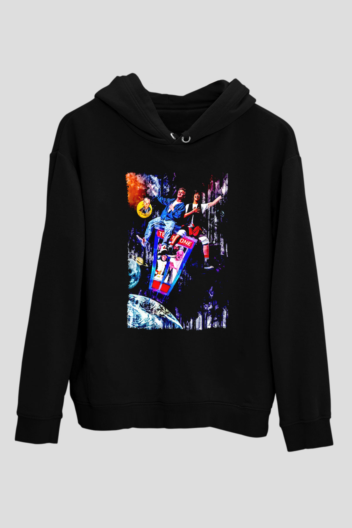 Bill and Ted's Excellent Adventure Siyah Unisex Hoodie