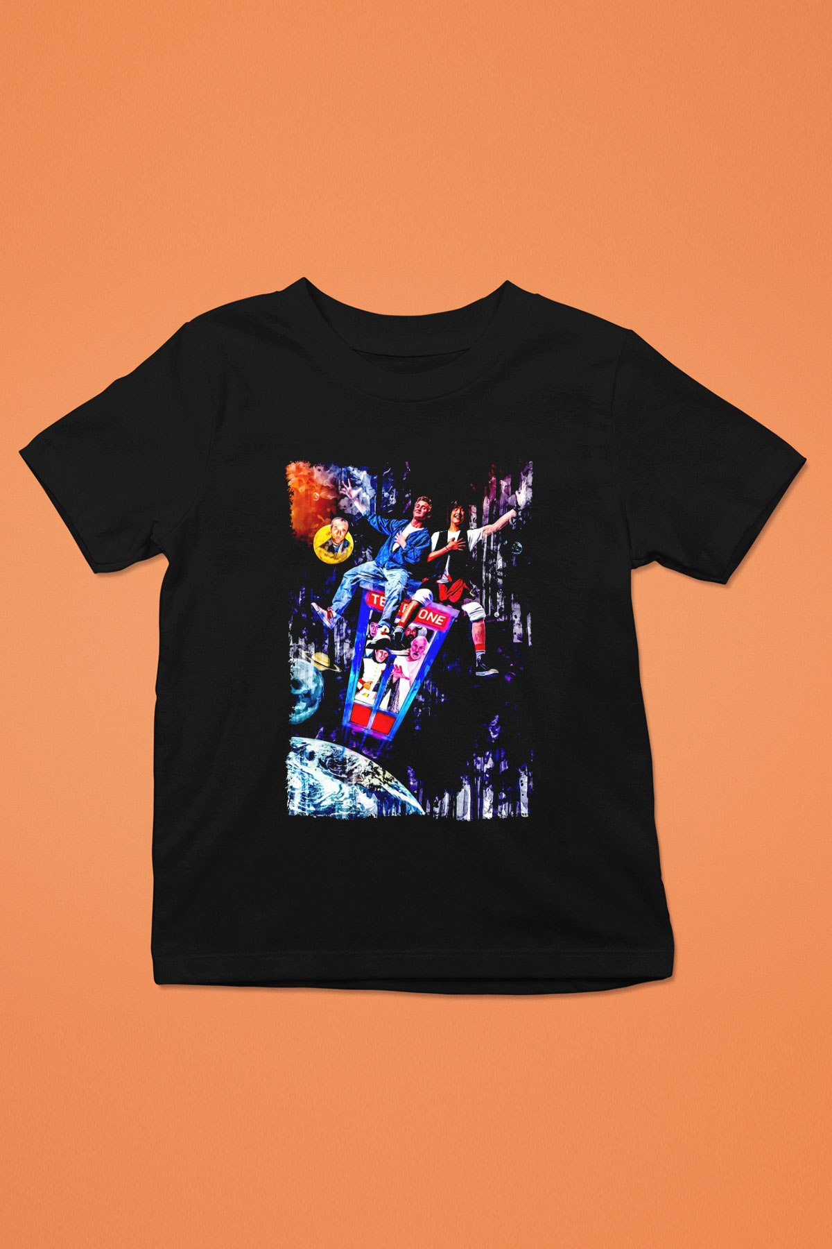 Bill and Ted's Excellent Adventure Siyah Unisex  Çocuk Tişört