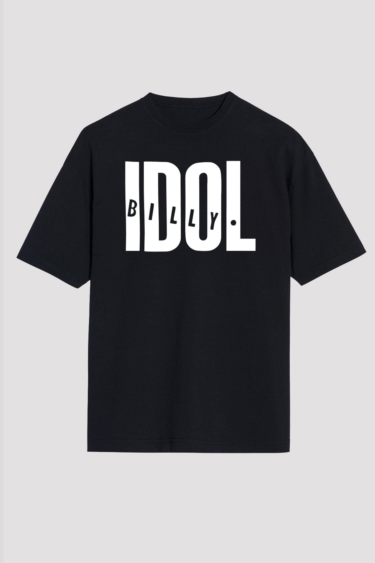 Billy Idol Siyah Unisex Oversize Tişört T-Shirt