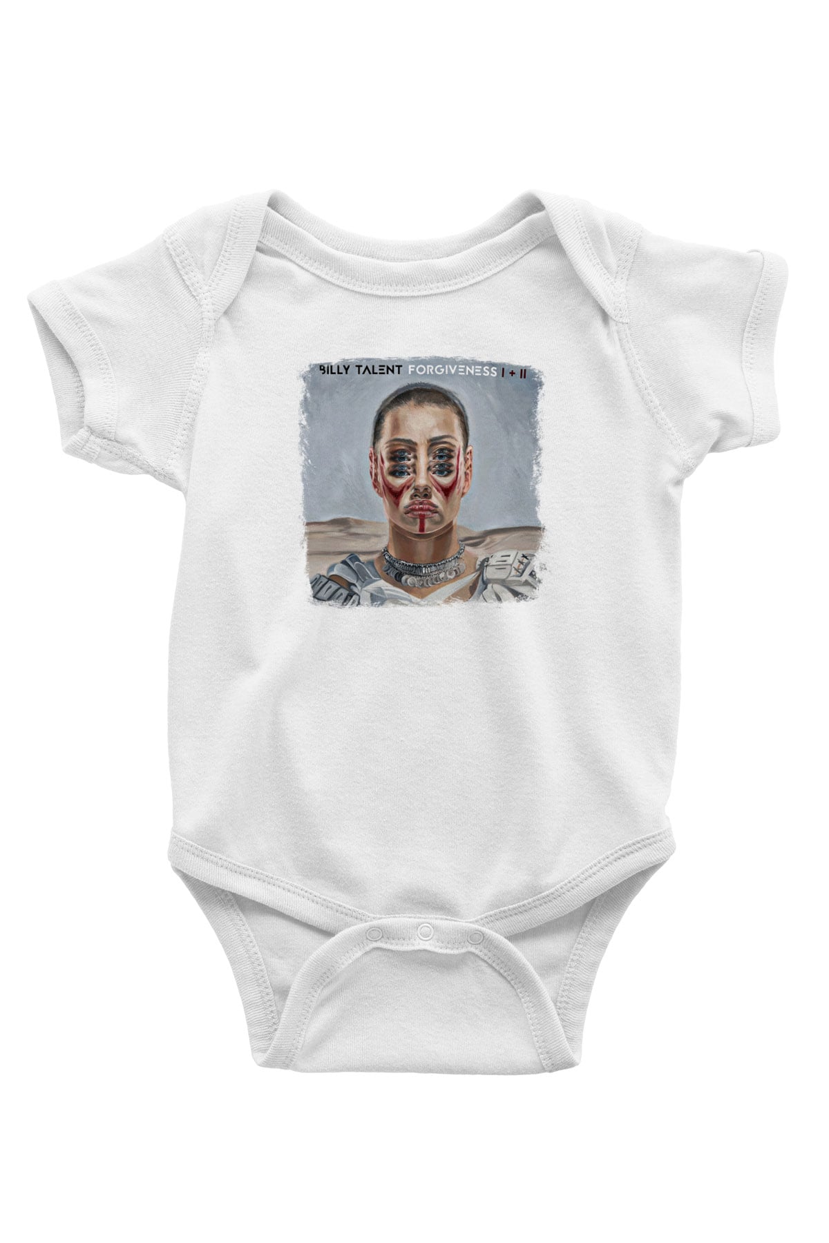 Billy Talent Baskılı Unisex Beyaz Bebek Body - Zıbın