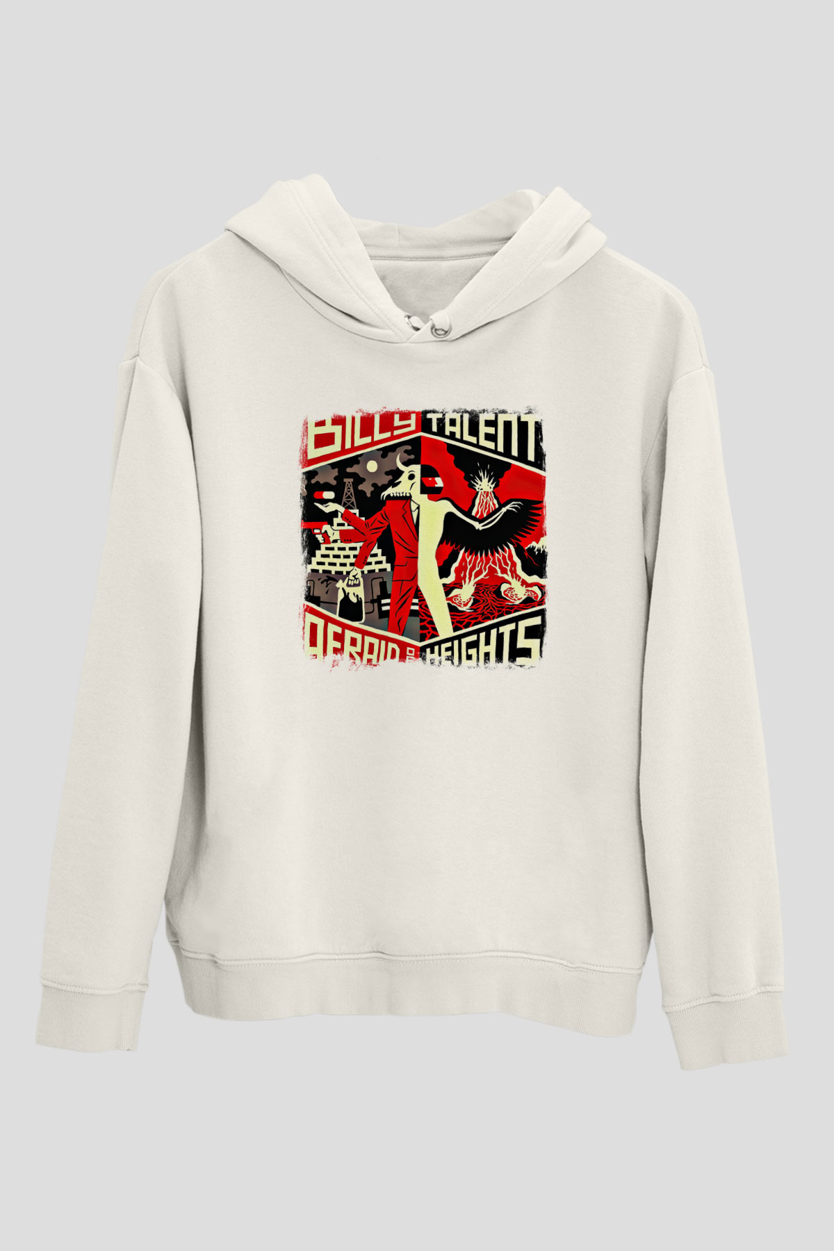 Billy Talent Baskılı Unisex Beyaz Hoodie