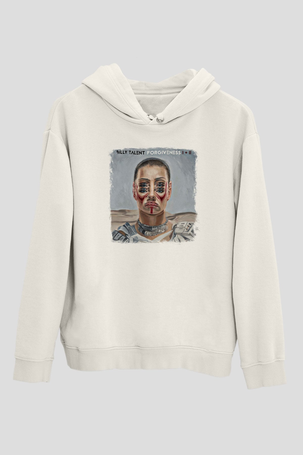 Billy Talent Baskılı Unisex Beyaz Hoodie