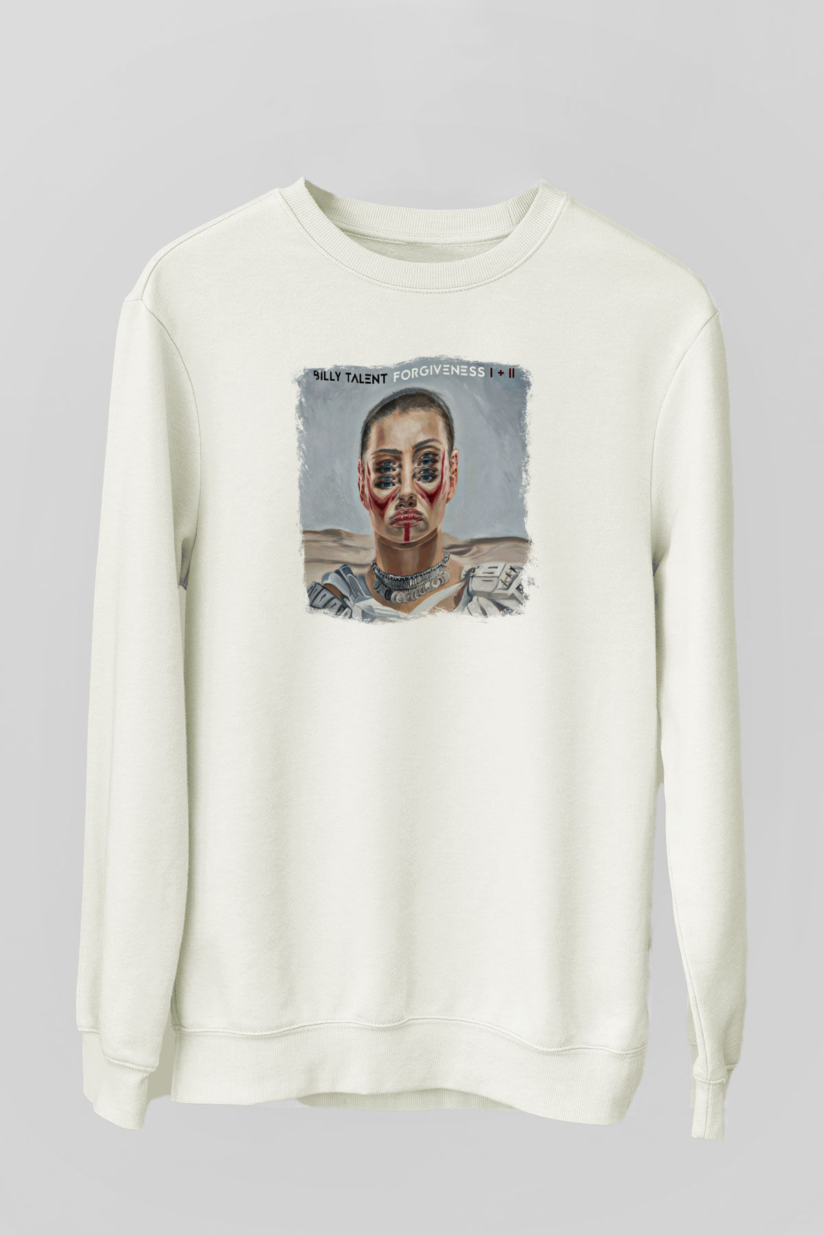 Billy Talent Baskılı Unisex Beyaz Sweatshirt