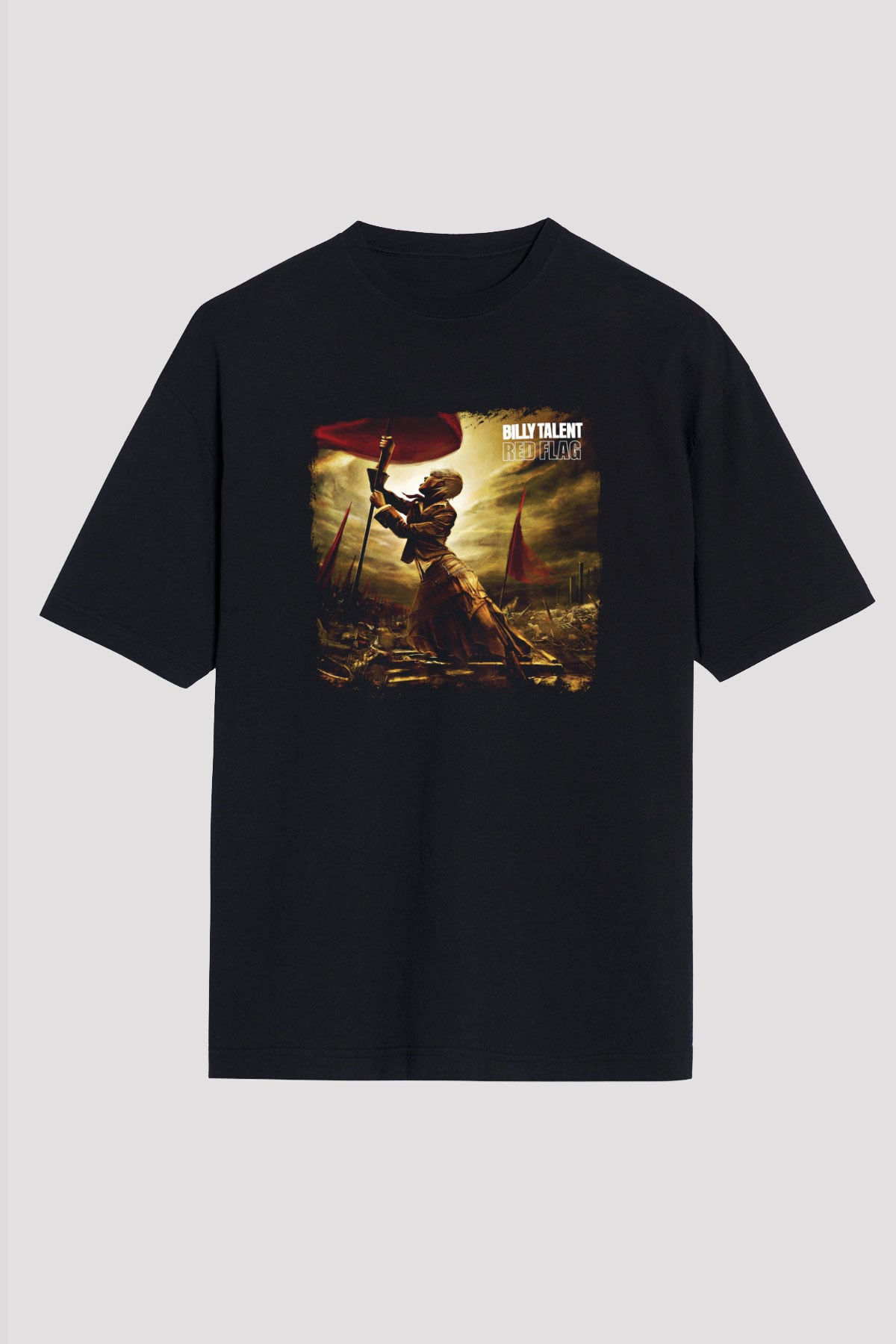 Billy Talent Baskılı Unisex Siyah Oversize Tişört