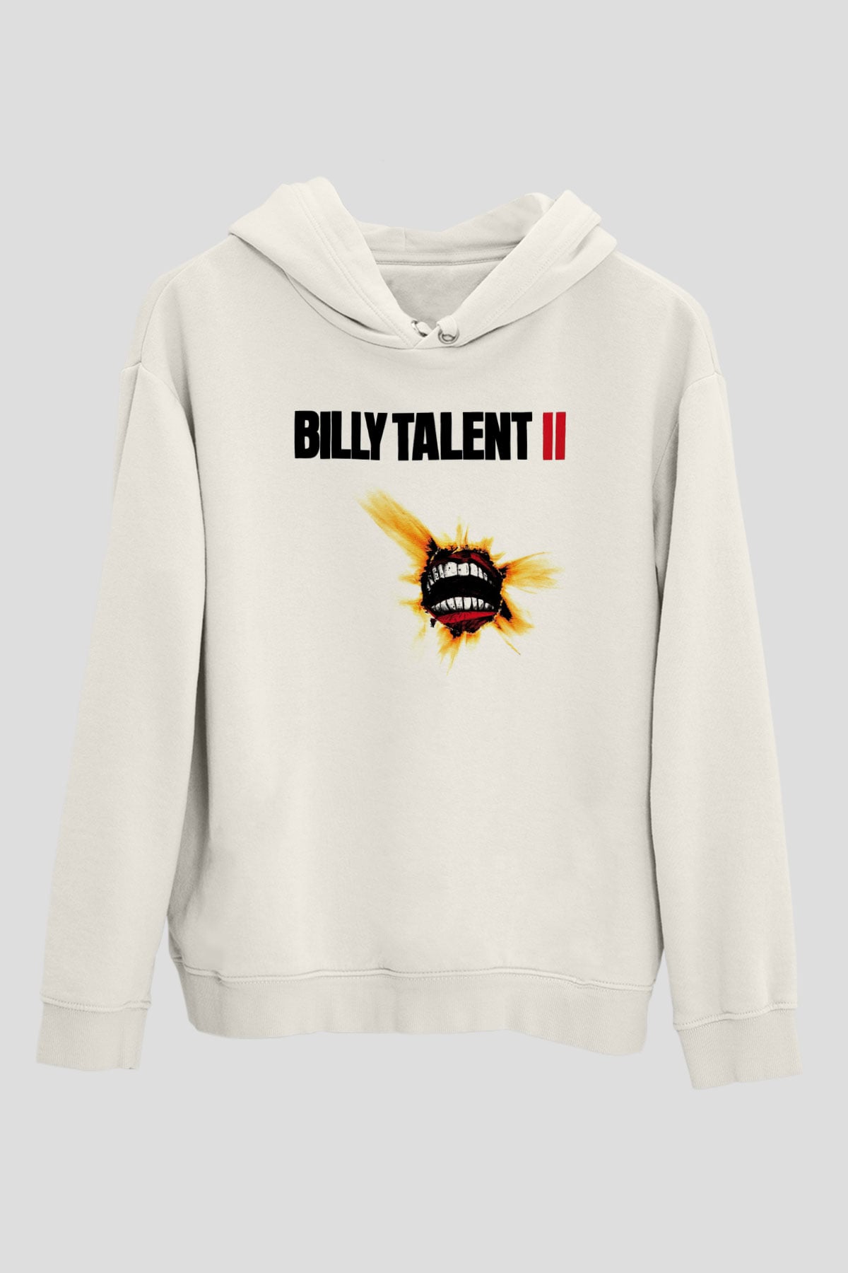 Billy Talent Beyaz Unisex Kapşonlu Sweatshirt