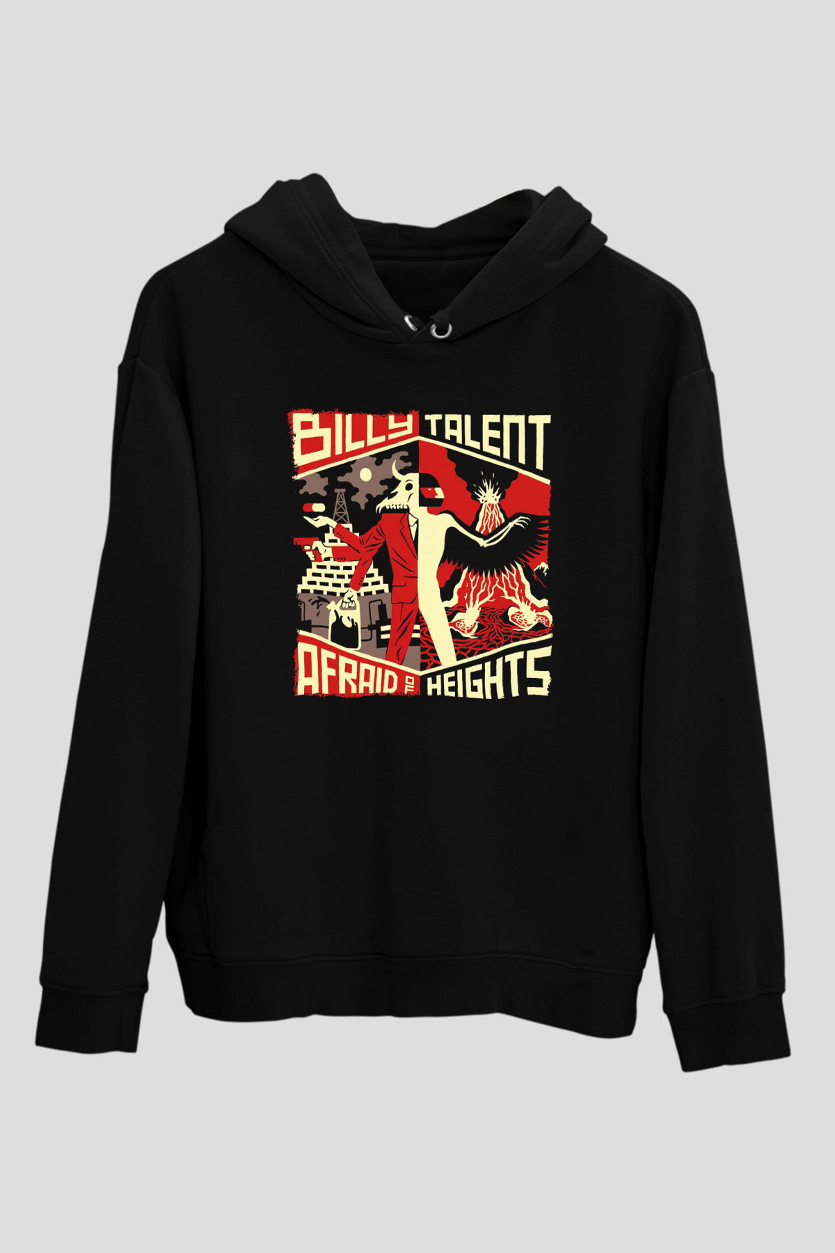 Billy Talent Beyaz Unisex Kapüşonlu Sweatshirt