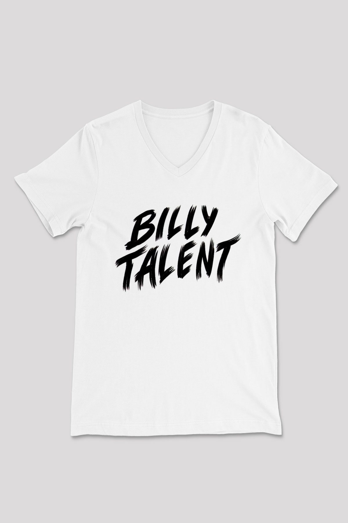 Billy Talent Beyaz Unisex V Yaka Tişört