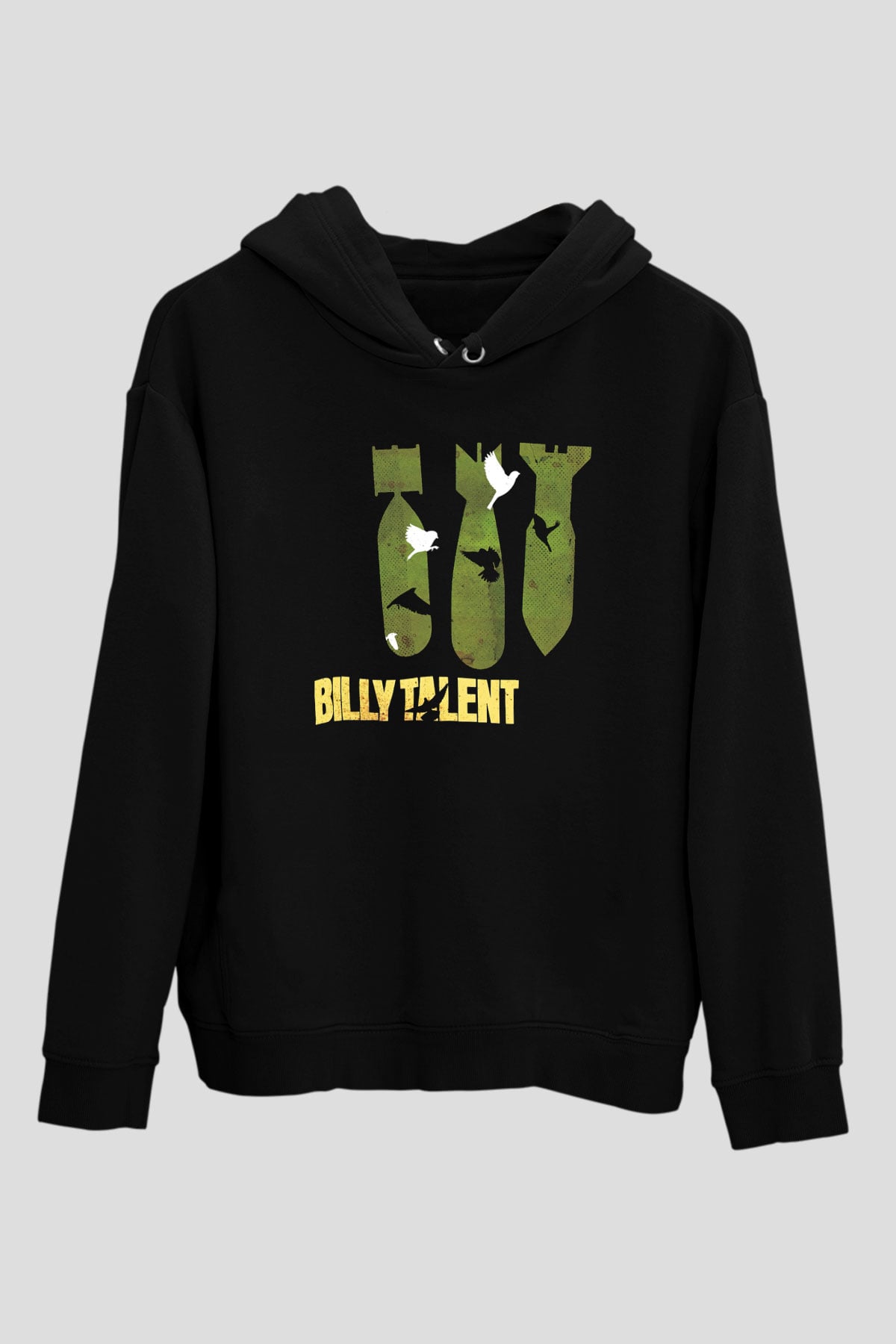 Billy Talent Siyah Unisex Kapüşonlu Sweatshirt