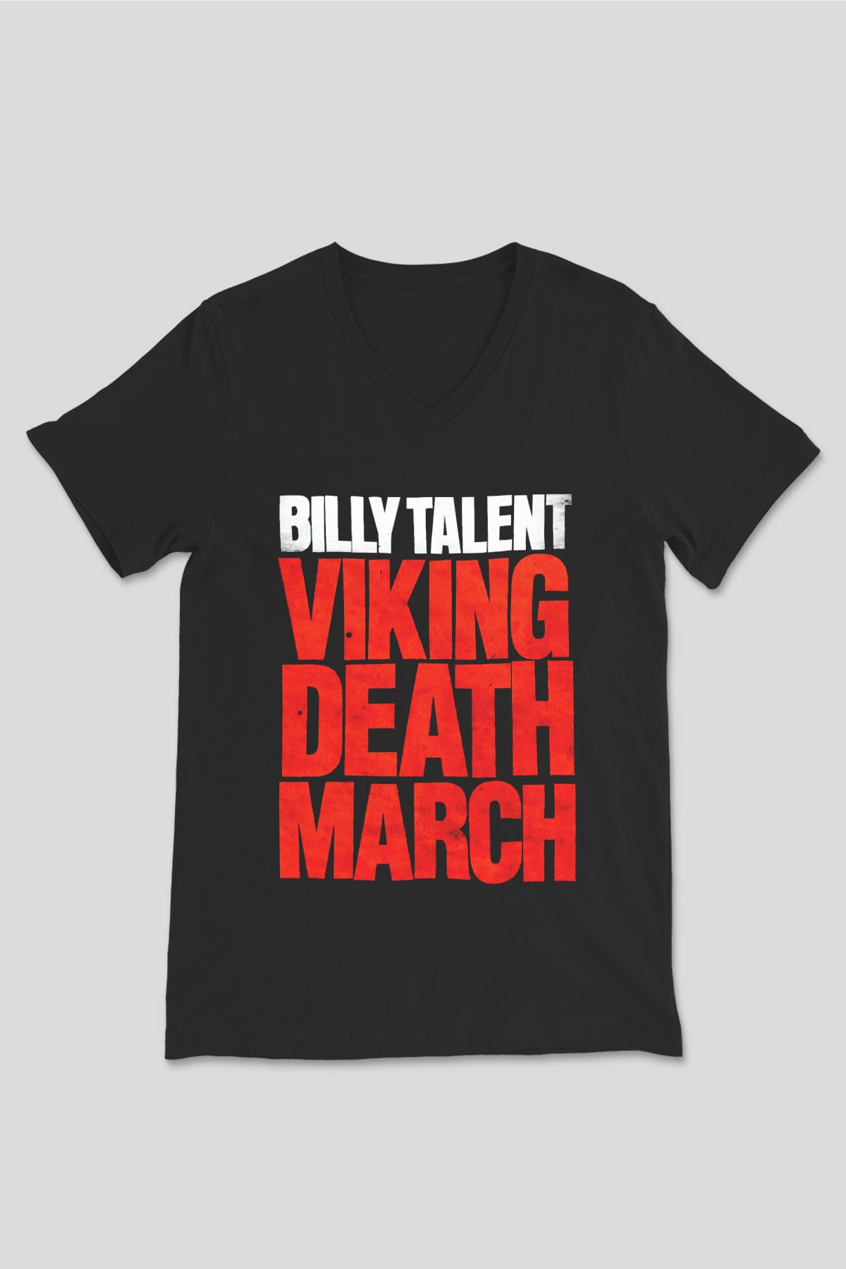 Billy Talent Siyah Unisex V Yaka Tişört T-Shirt