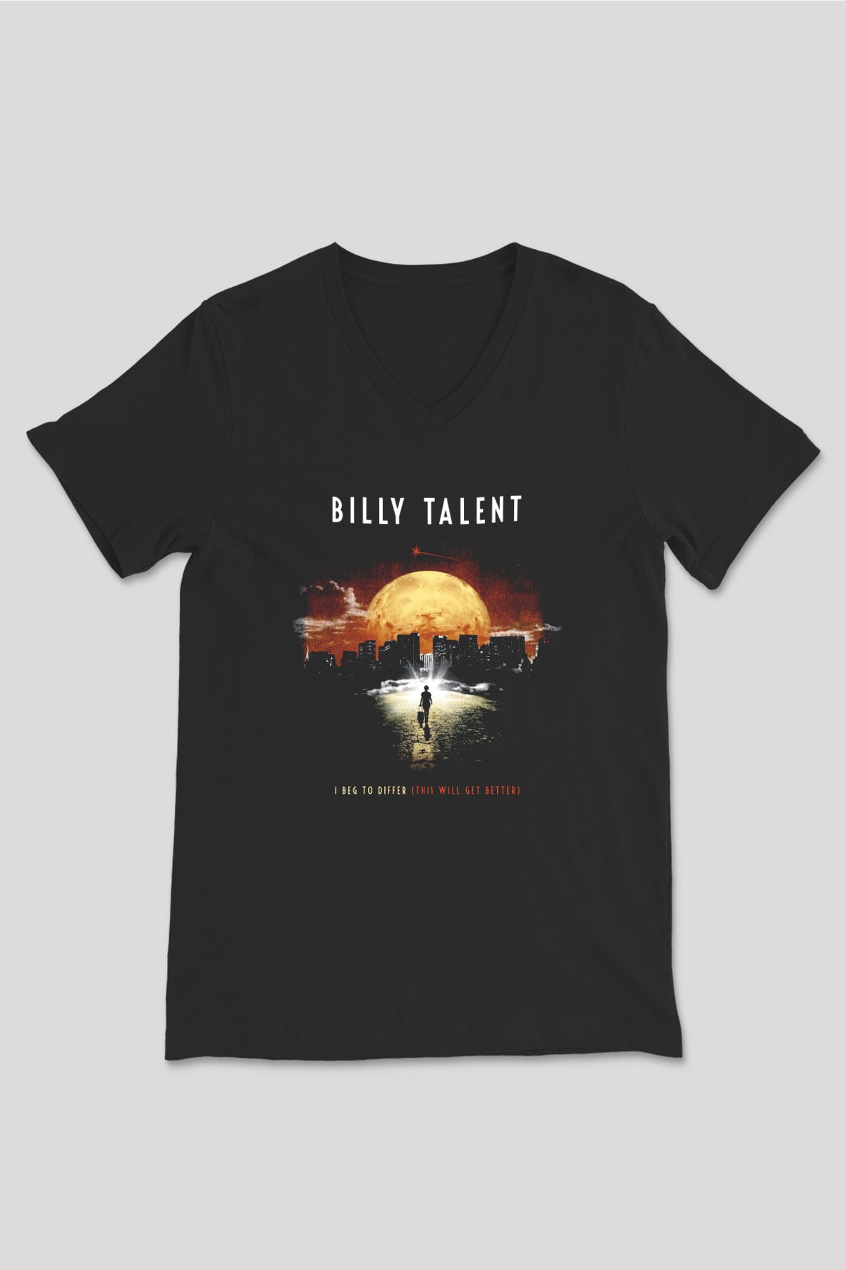 Billy Talent Siyah Unisex V Yaka Tişört