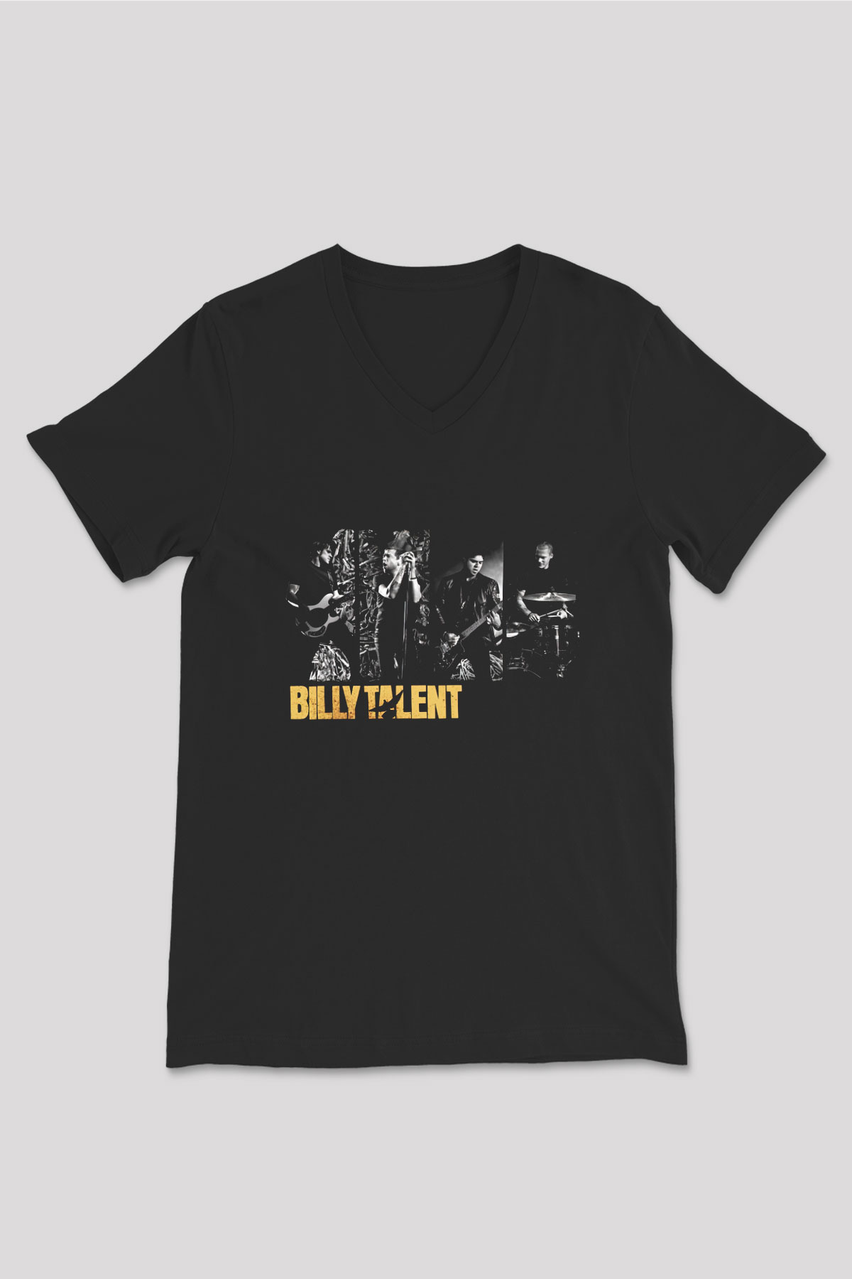 Billy Talent Siyah Unisex V Yaka Tişört