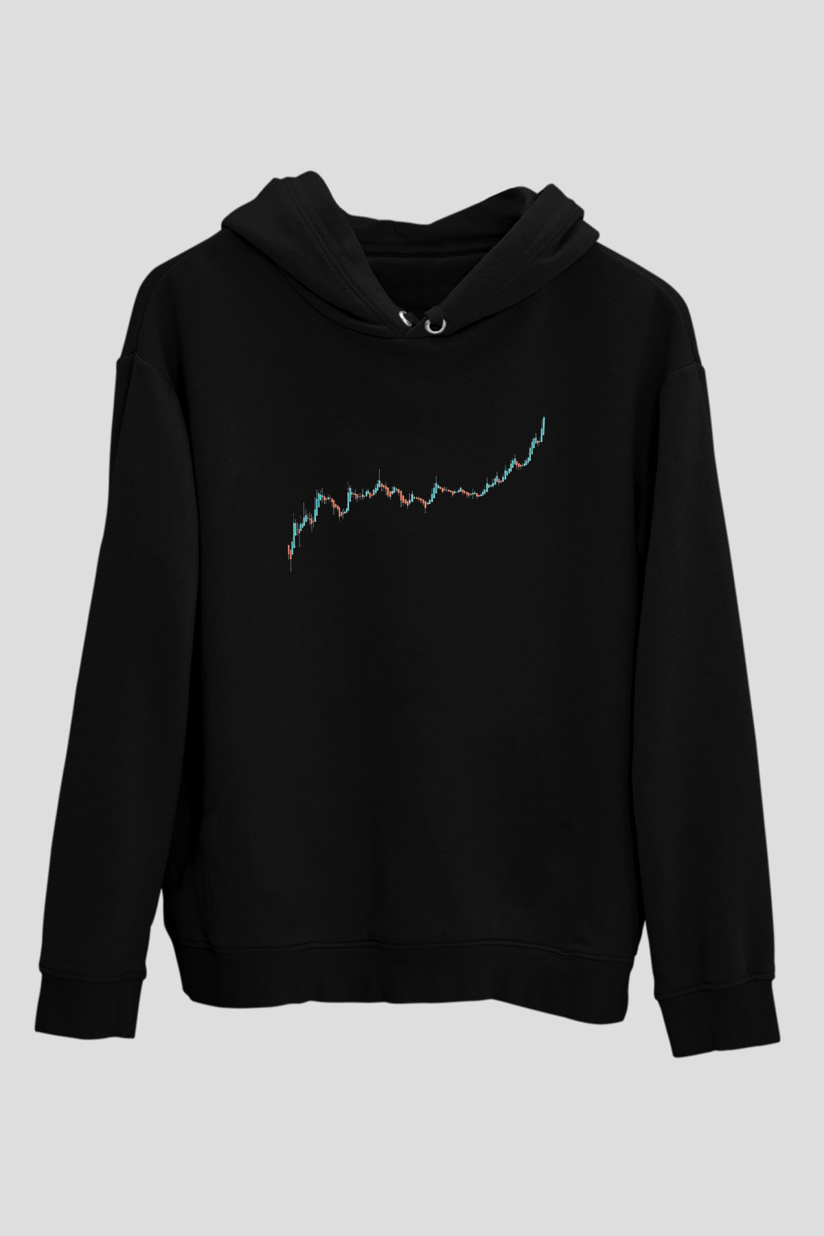 Binance Baskılı Unisex Siyah Hoodie
