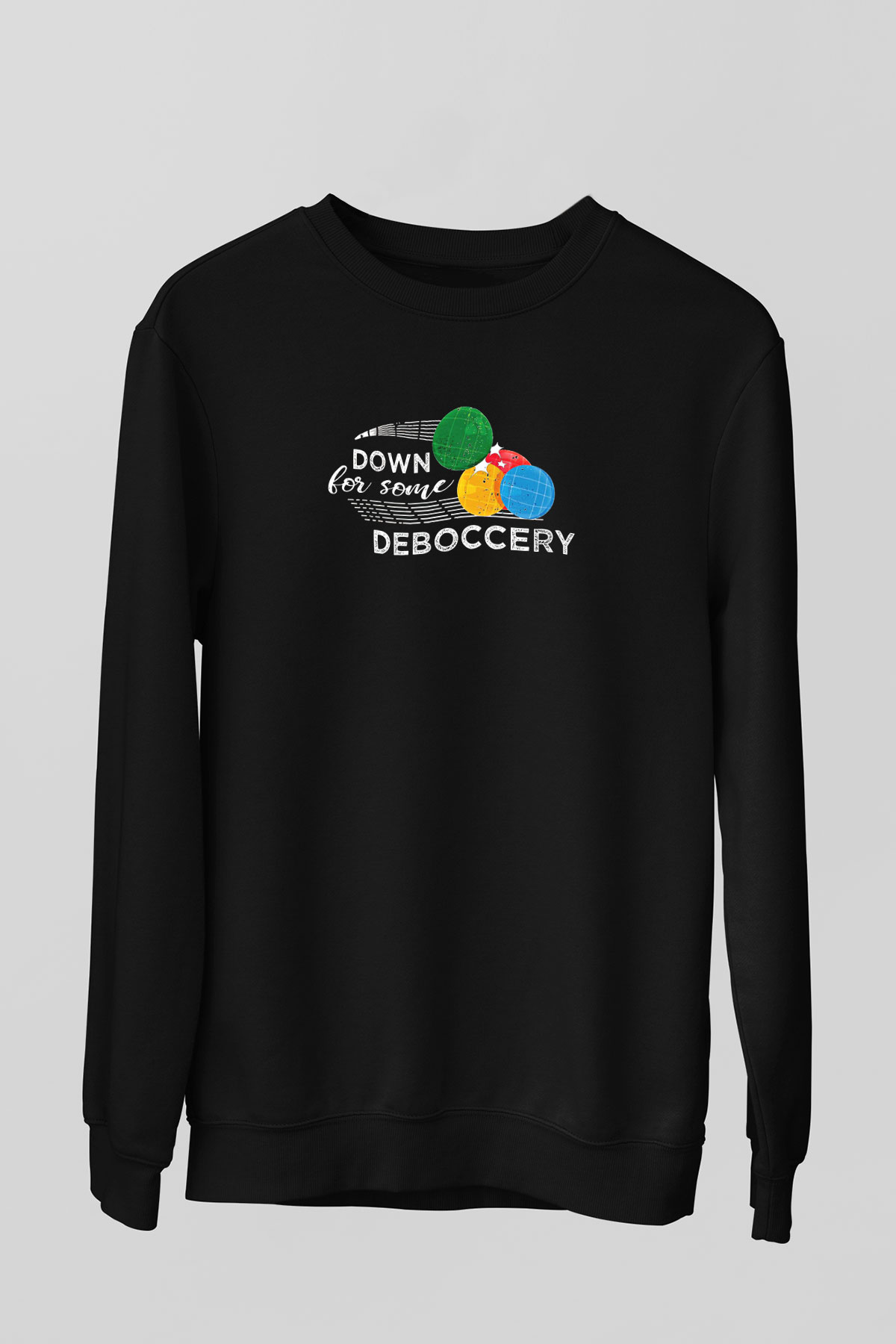Binicilik - Riding Baskılı Unisex Siyah Sweatshirt