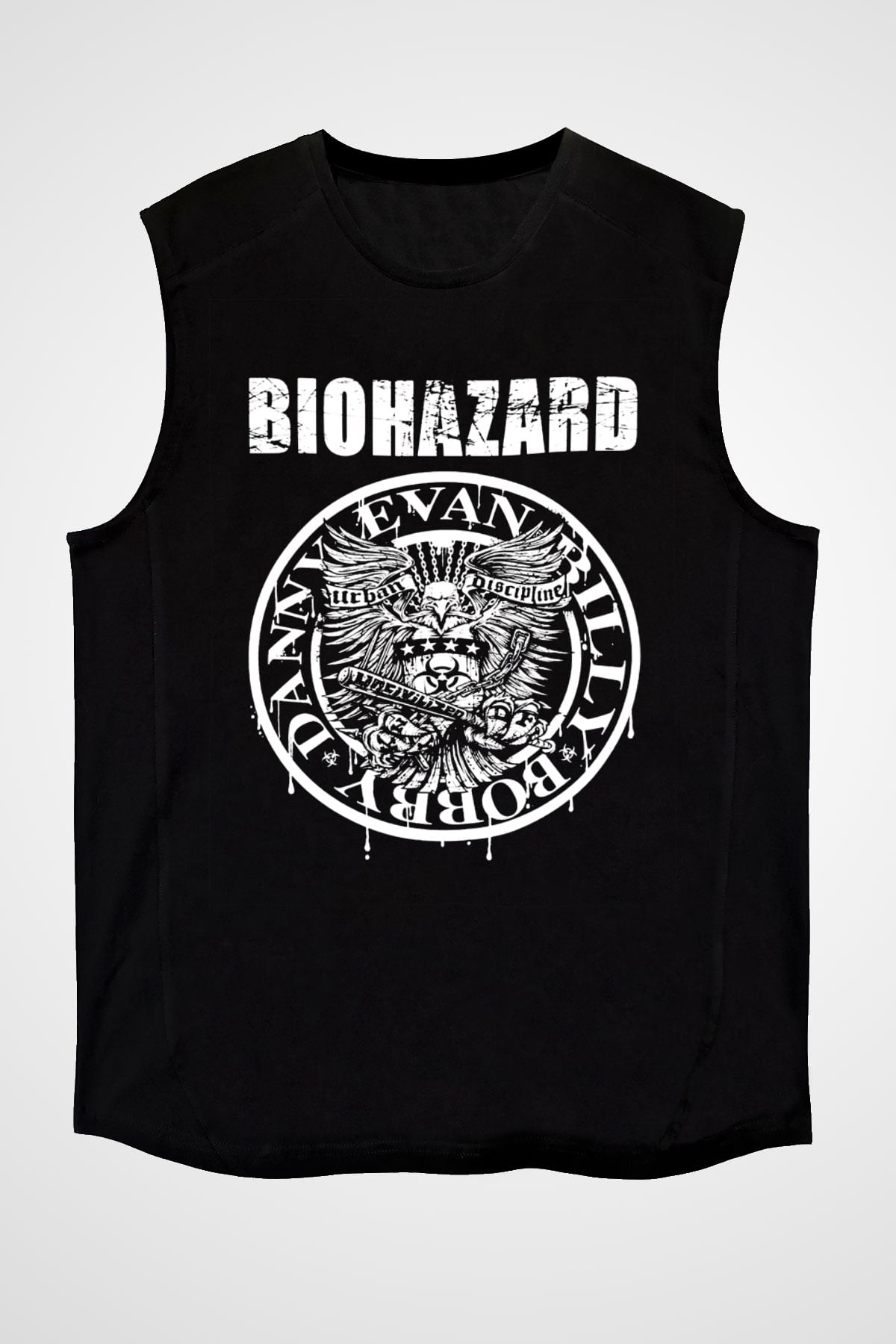 Biohazard Siyah Unisex Kolsuz Tişört