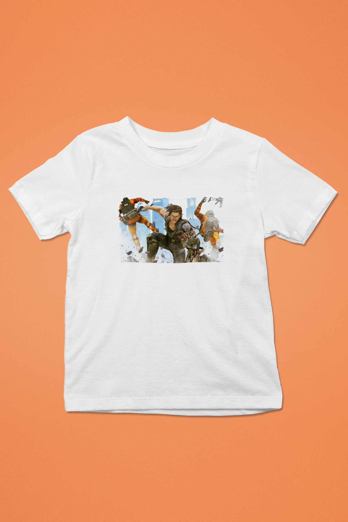 Bionic Commando Beyaz Unisex Çocuk Tişört
