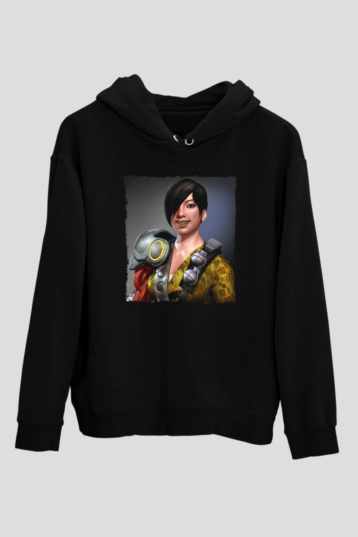 Bionic Commando Siyah Unisex Hoodie