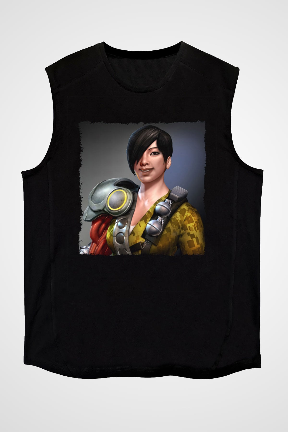 Bionic Commando Siyah Unisex Kolsuz Tişört