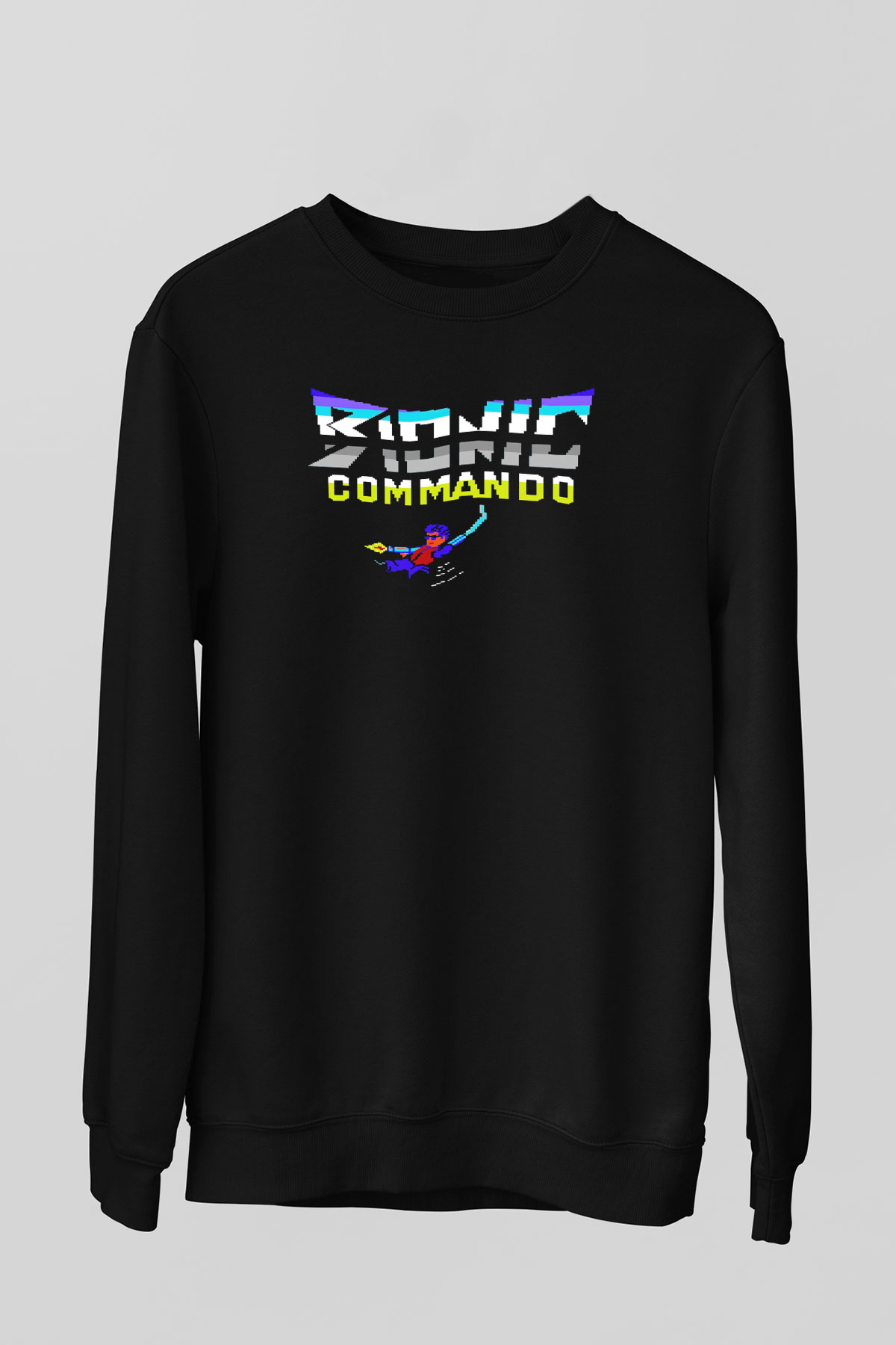 Bionic Commando Siyah Unisex  Sweatshirt