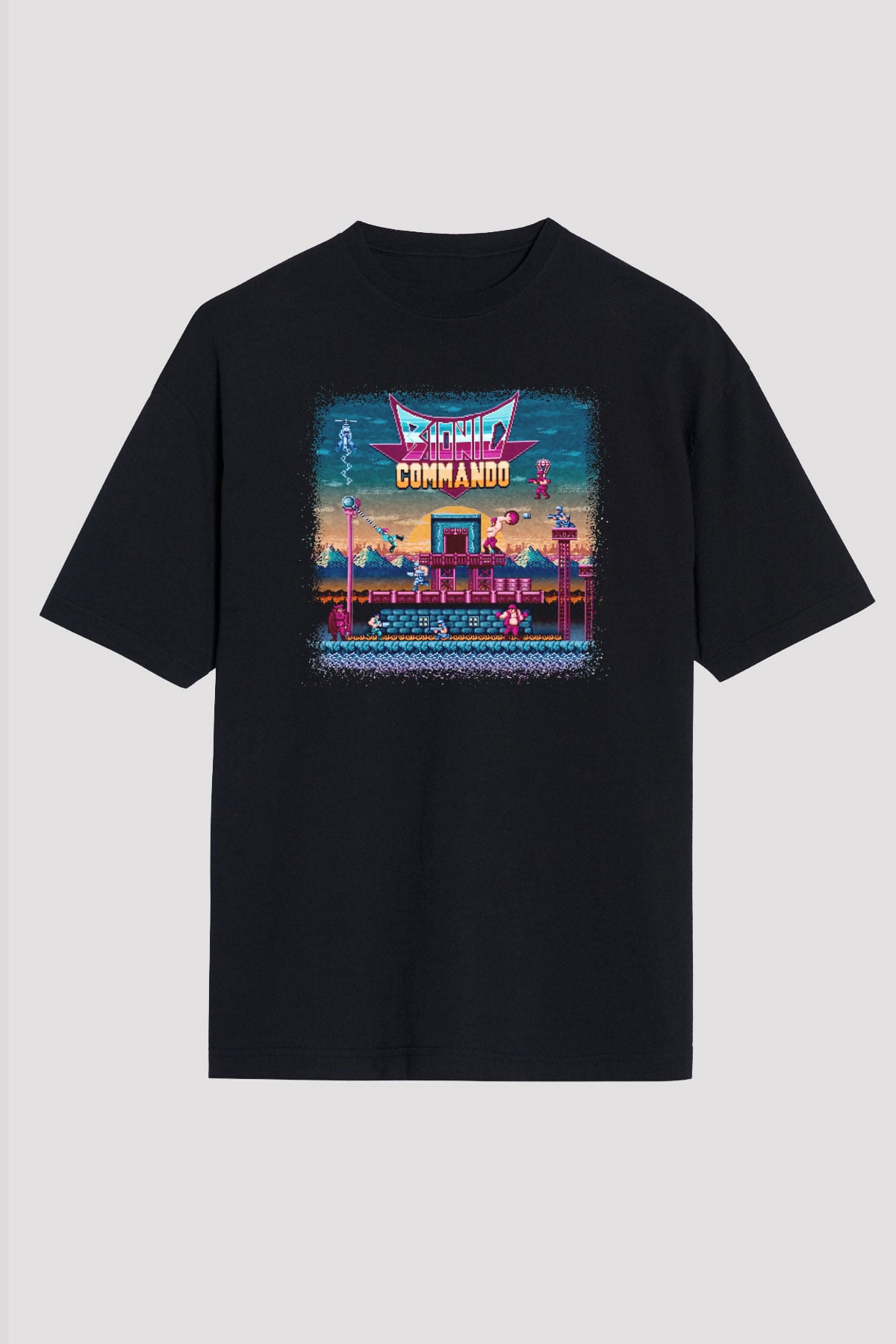 Bionic Commando Siyah Unisex Tişört
