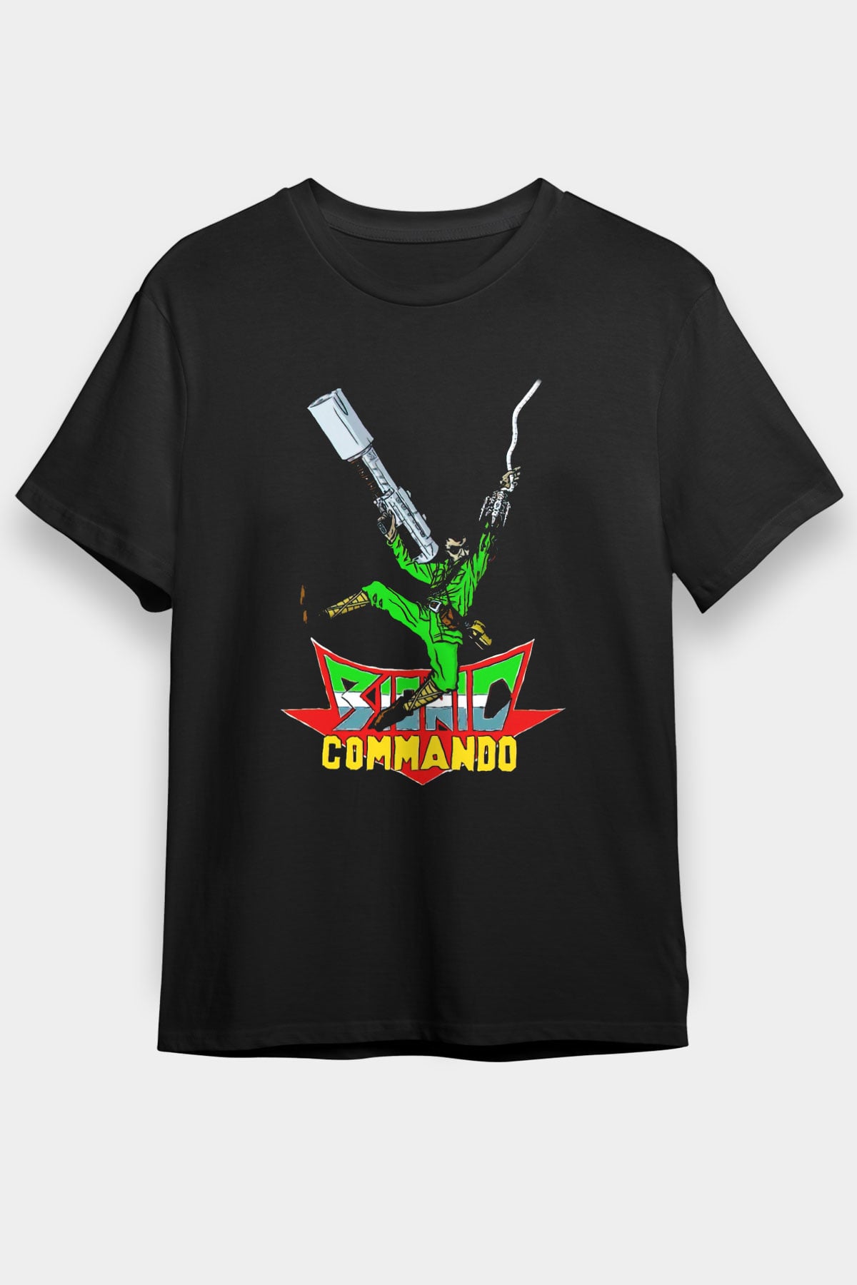 Bionic Commando Siyah Unisex Tişört