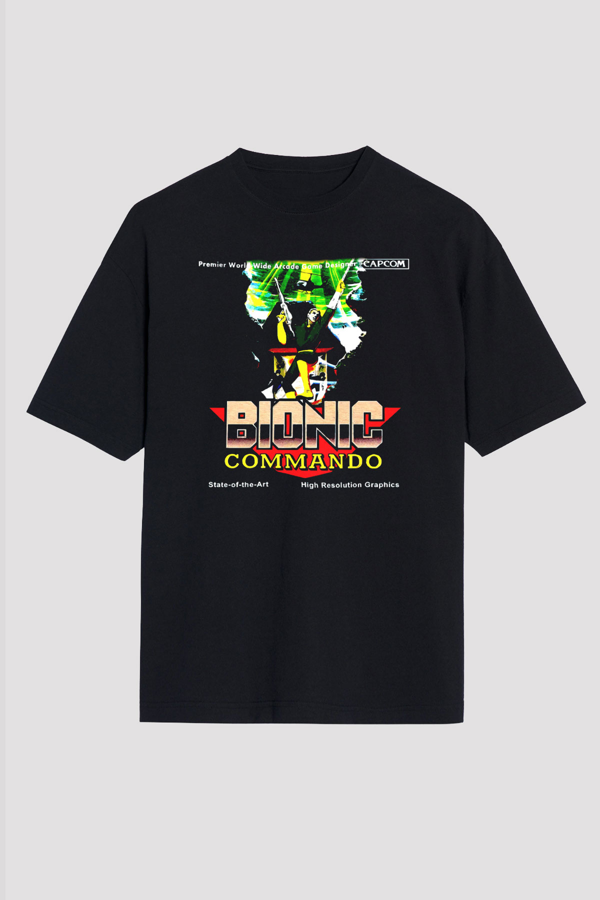 Bionic Commando Siyah Unisex Tişört
