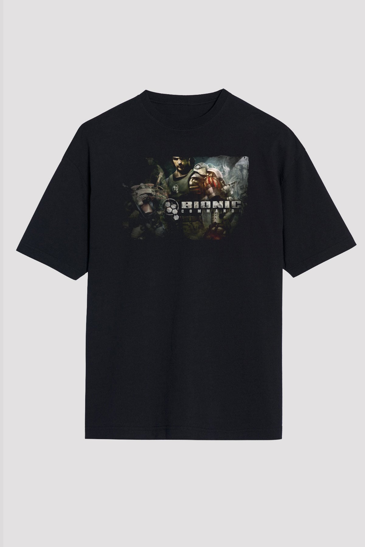 Bionic Commando Siyah Unisex Tişört T-Shirt
