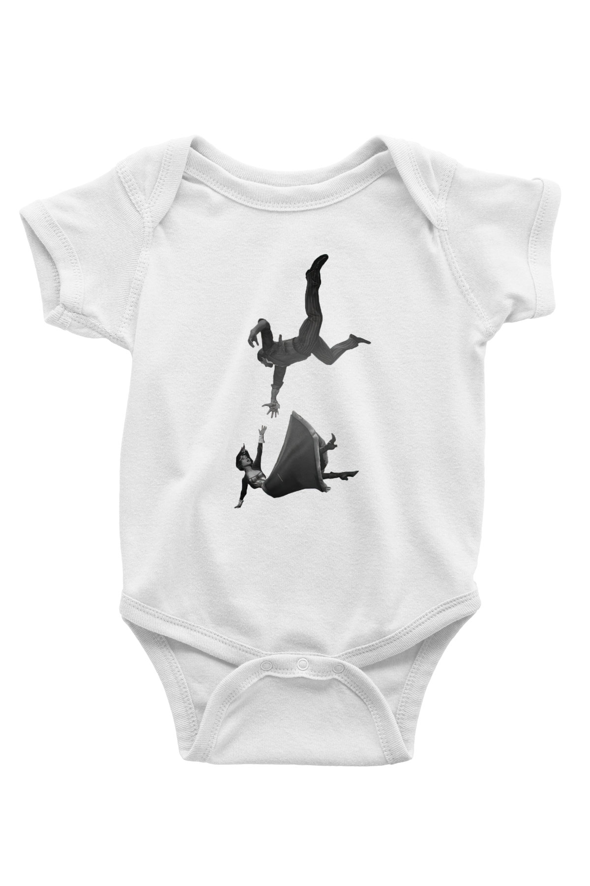 BioShock Baskılı Beyaz Unisex Bebek Body - Zıbın