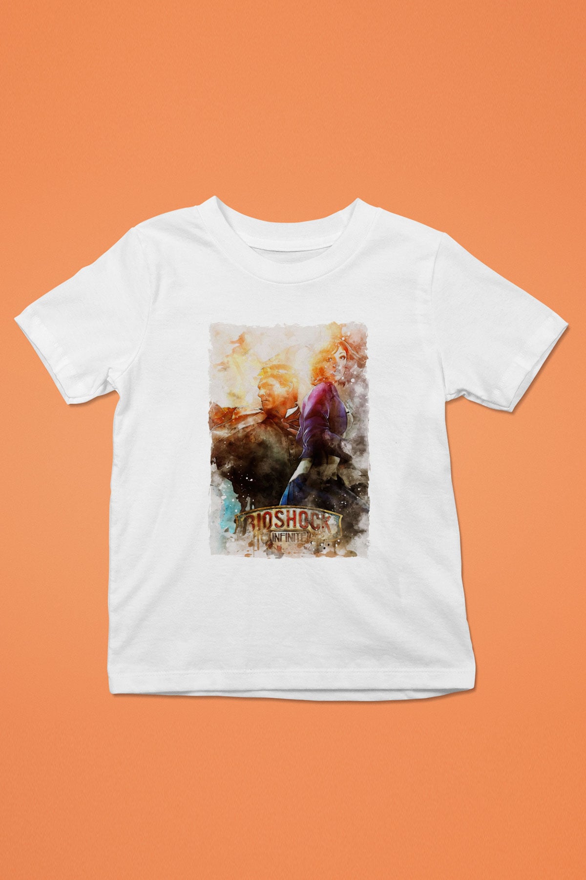 BioShock Beyaz Unisex Çocuk Tişört