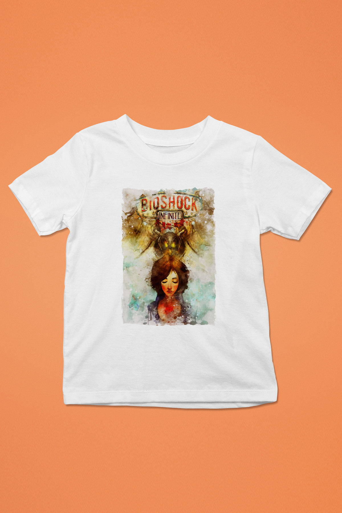 BioShock Beyaz Unisex Çocuk Tişört