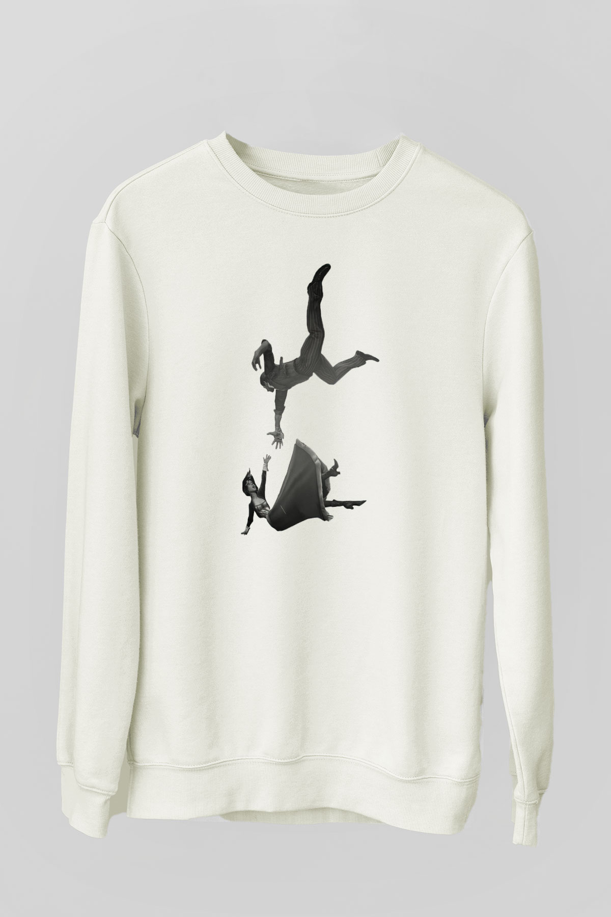 BioShock Beyaz Unisex Sweatshirt