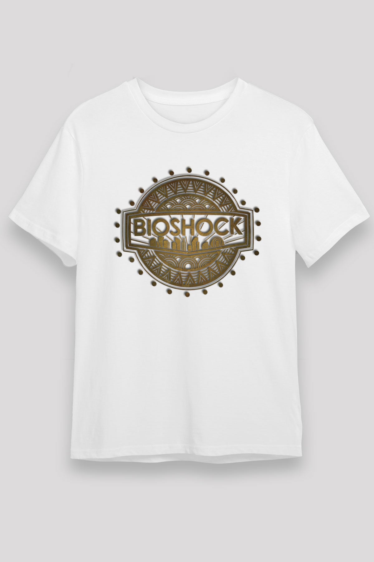 BioShock Beyaz Unisex Tişört T-Shirt