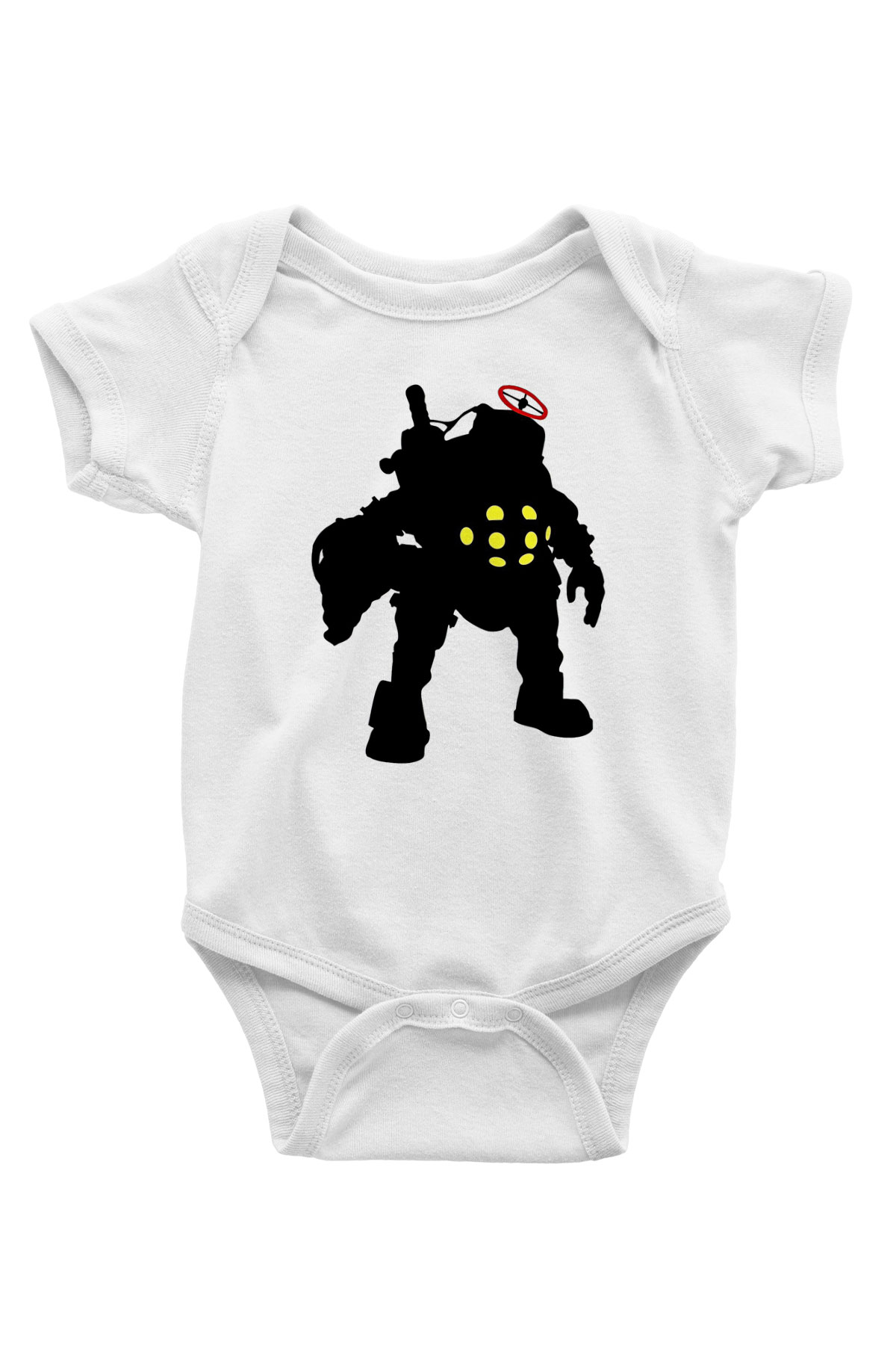 Bioshock James Baskılı Beyaz Unisex Bebek Body - Zıbın