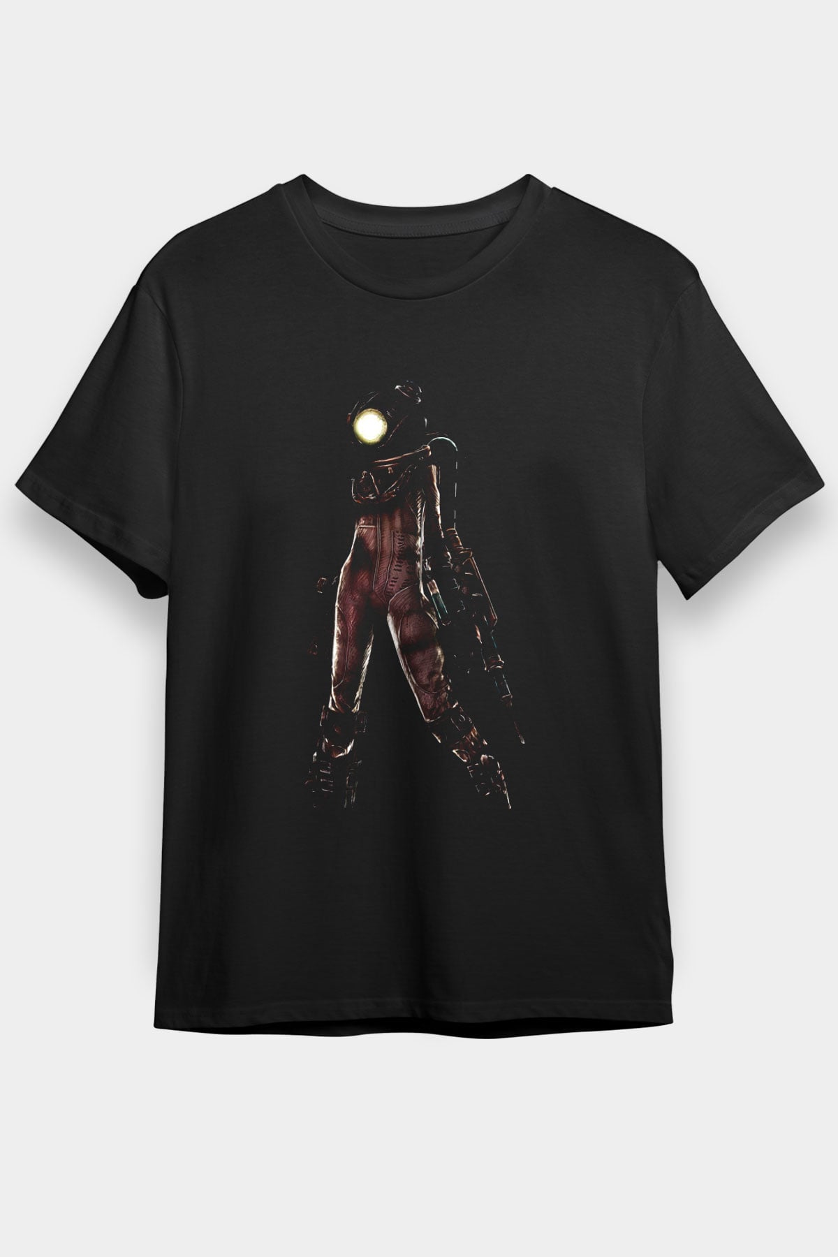 Bioshock James Baskılı Unisex Siyah Tişört - Tshirt