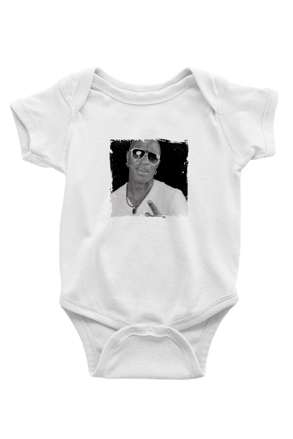 Birdman Baskılı Unisex Beyaz Bebek Body - Zıbın