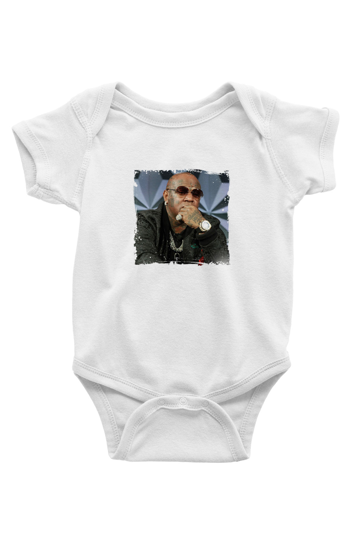 Birdman Baskılı Unisex Beyaz Bebek Body - Zıbın