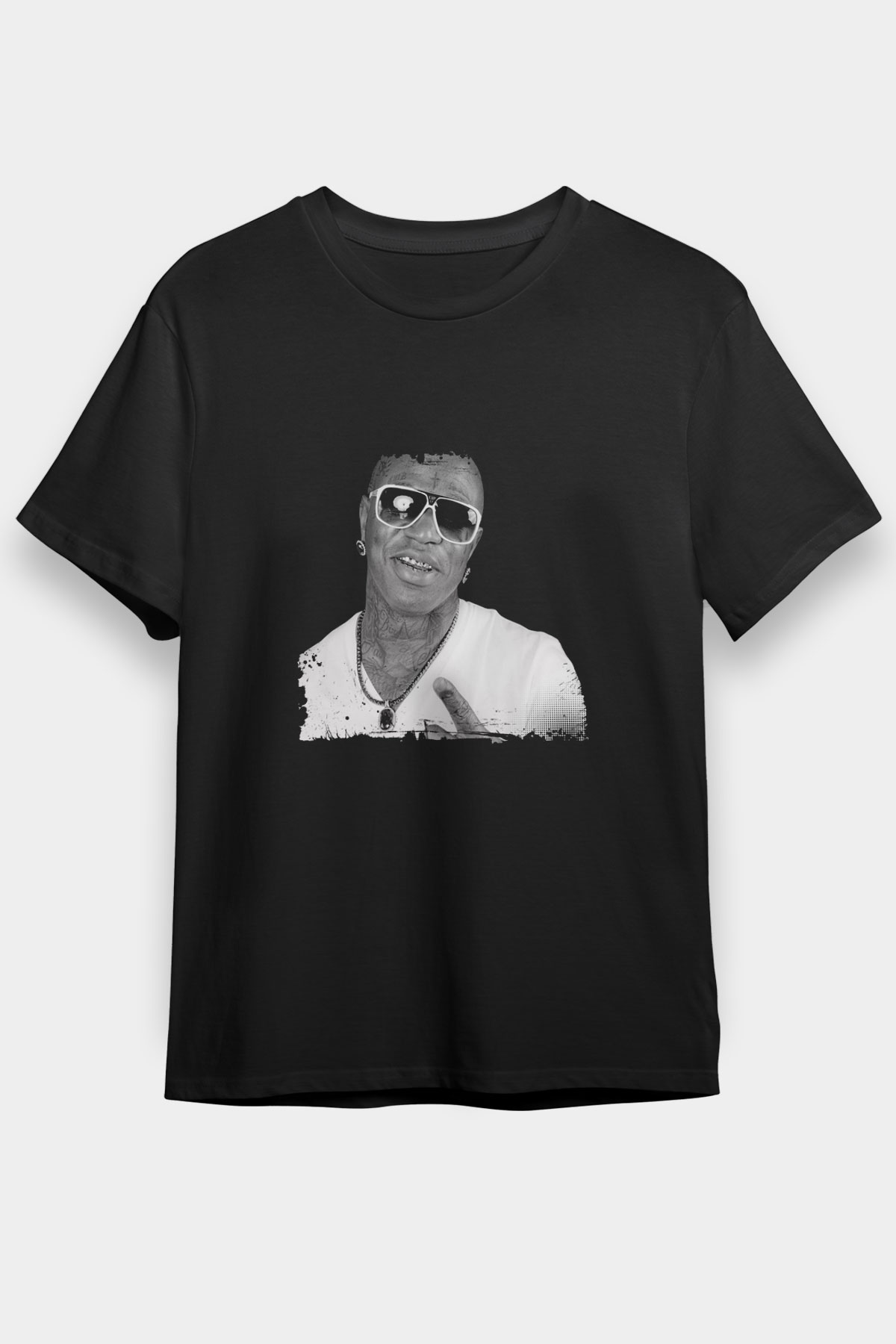 Birdman Baskılı Unisex Siyah Tişört