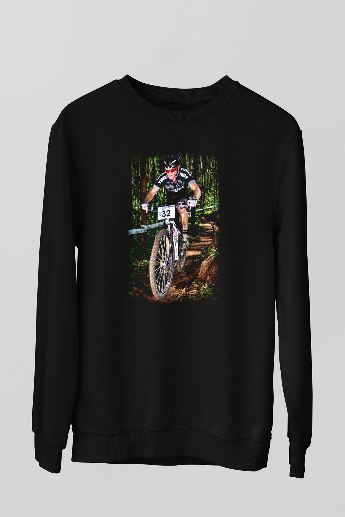 Bisiklet Siyah Unisex Sweatshirt