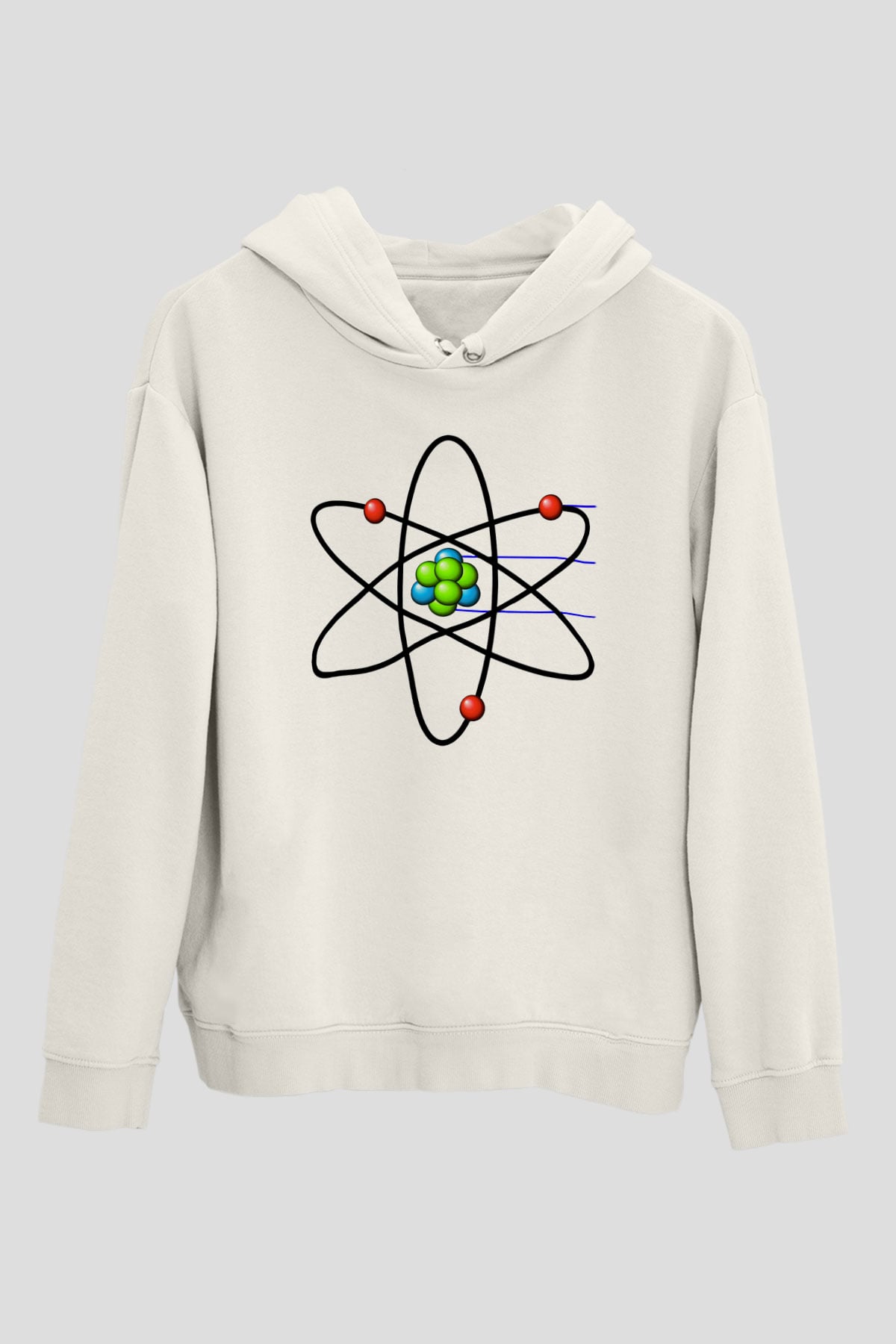 Biyolog Beyaz Unisex Hoodie