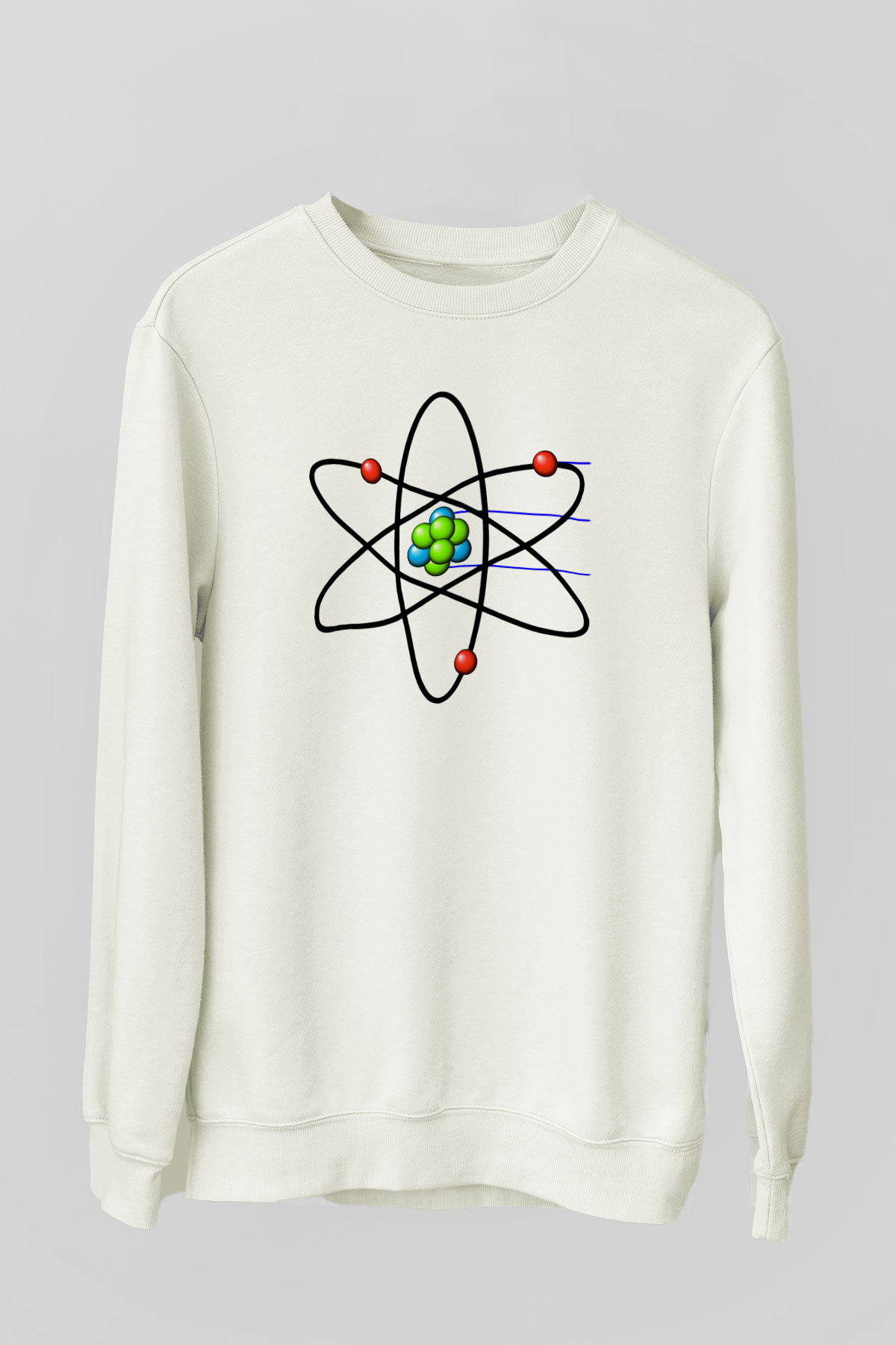 Biyolog Beyaz Unisex Sweatshirt