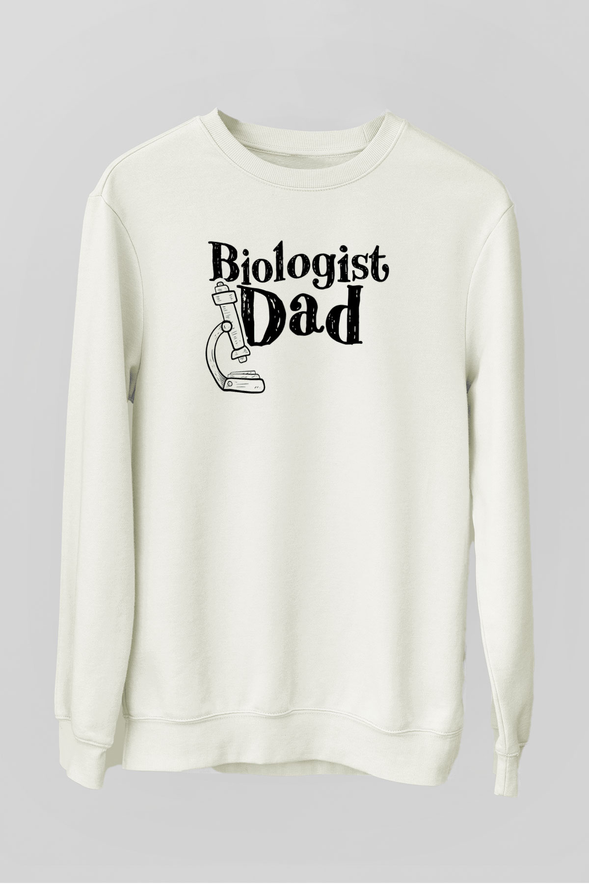 Biyolog Beyaz Unisex Sweatshirt