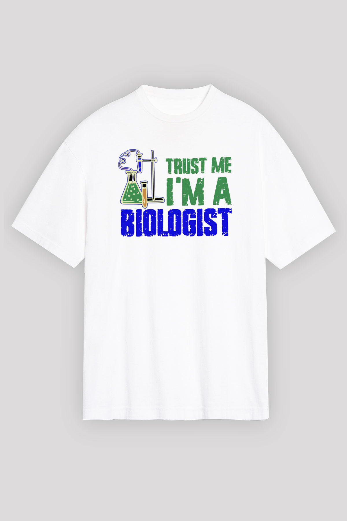 Biyolog Beyaz Unisex Tişört T-Shirt - TişörtFabrikası