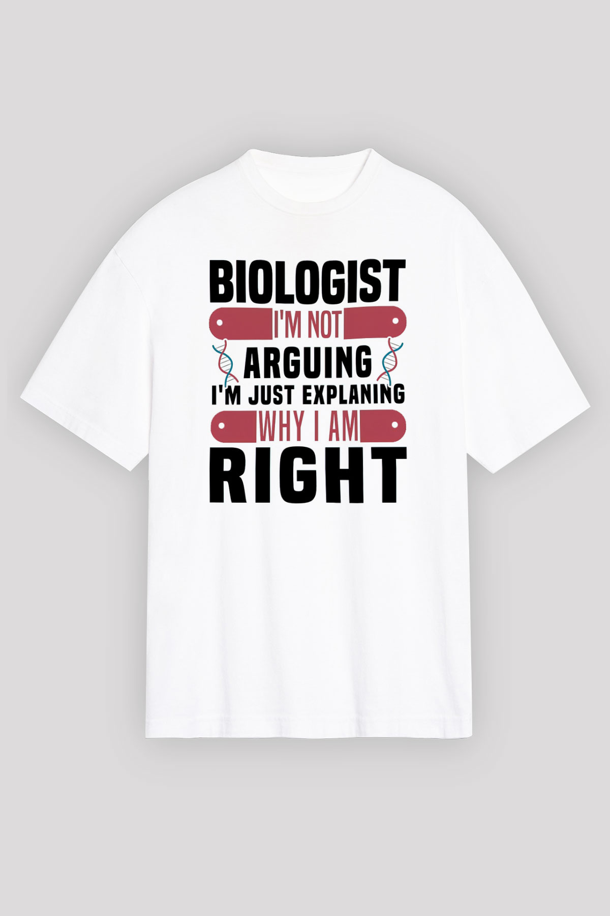 Biyolog Beyaz Unisex Tişört T-Shirt - TişörtFabrikası