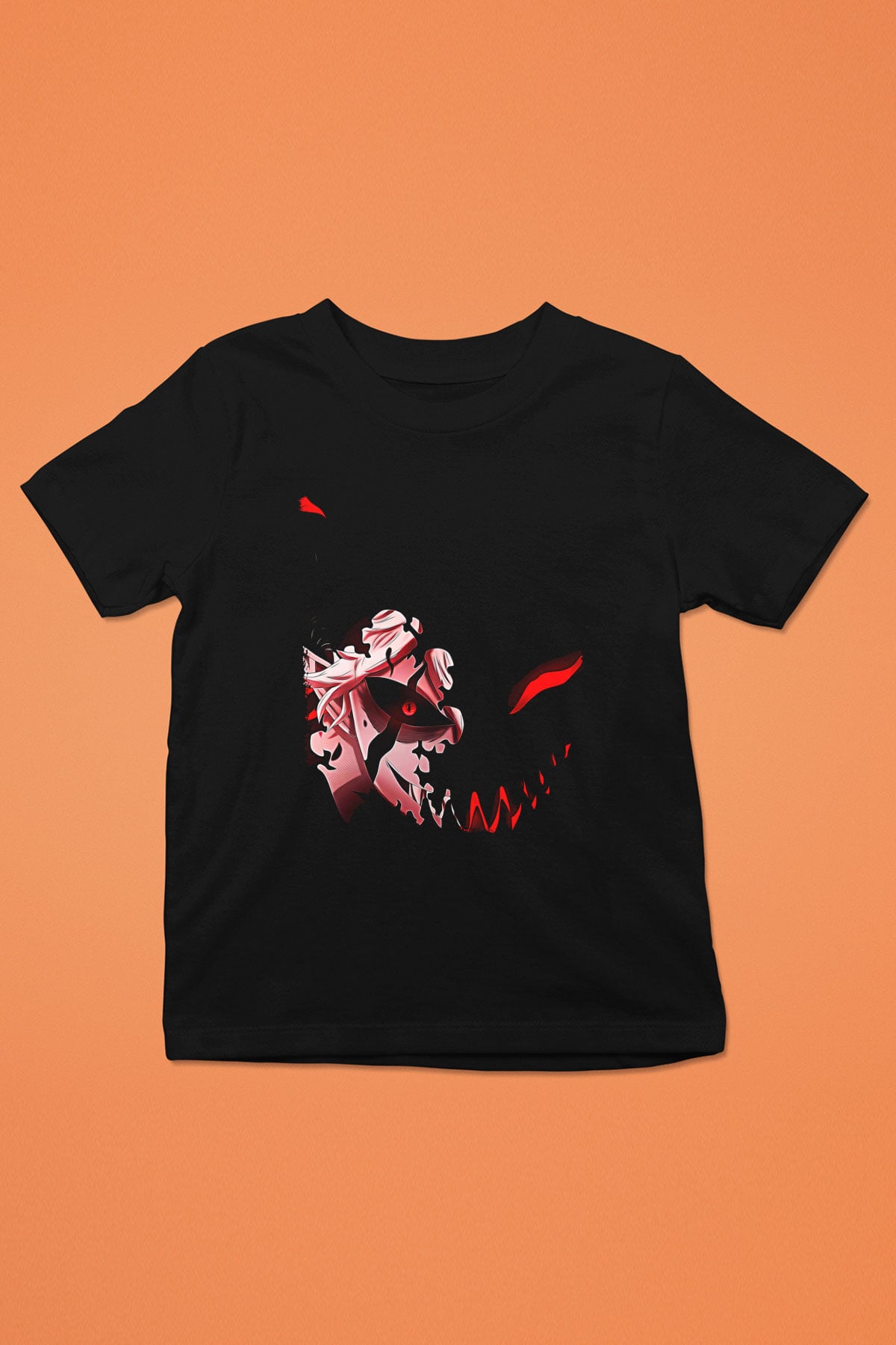 Black Clover Baskılı Unisex Siyah Çocuk Tişört - Tshirt