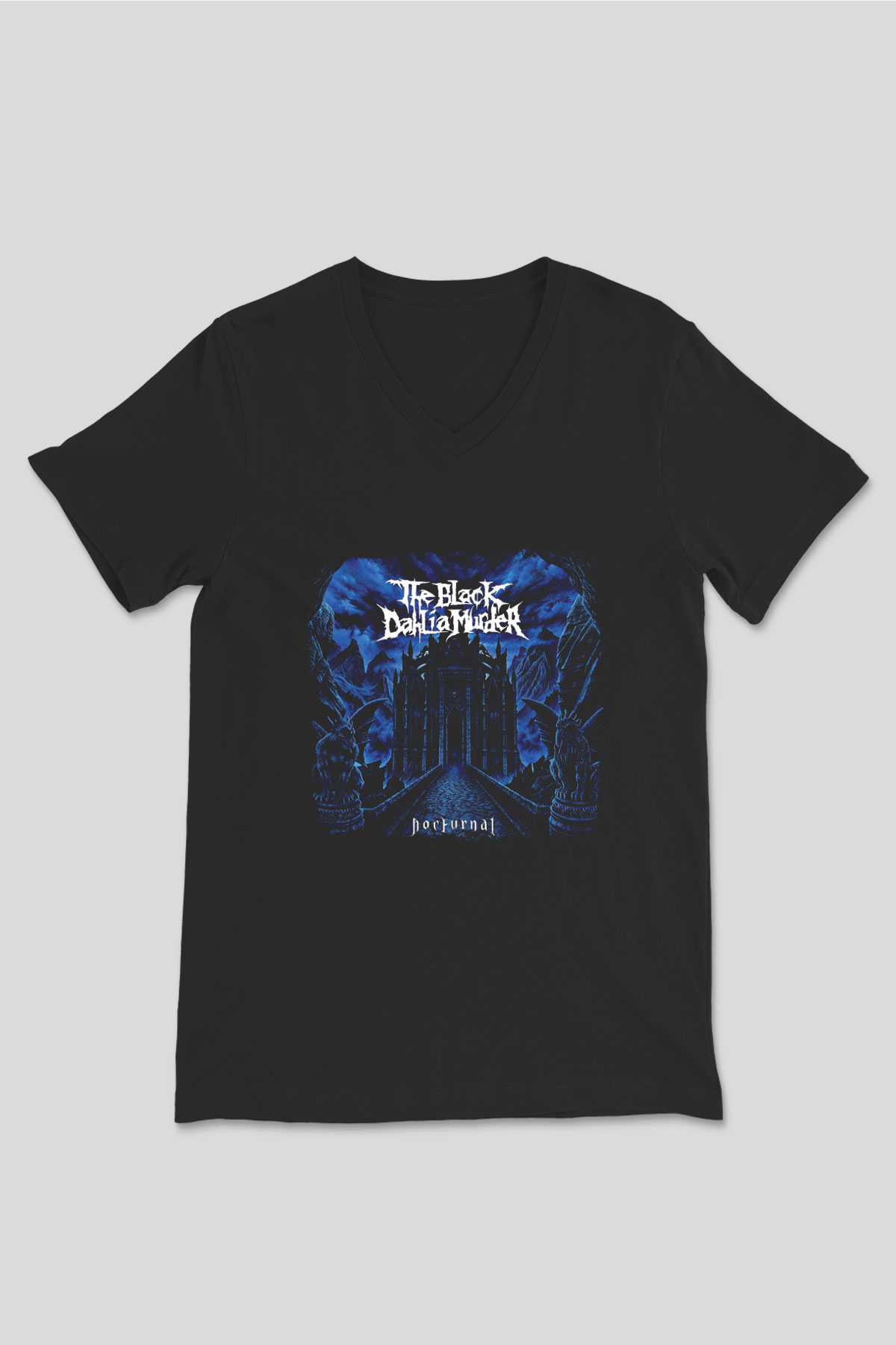 Black Dahlia Murder Baskılı Unisex Siyah V Yaka Tişört